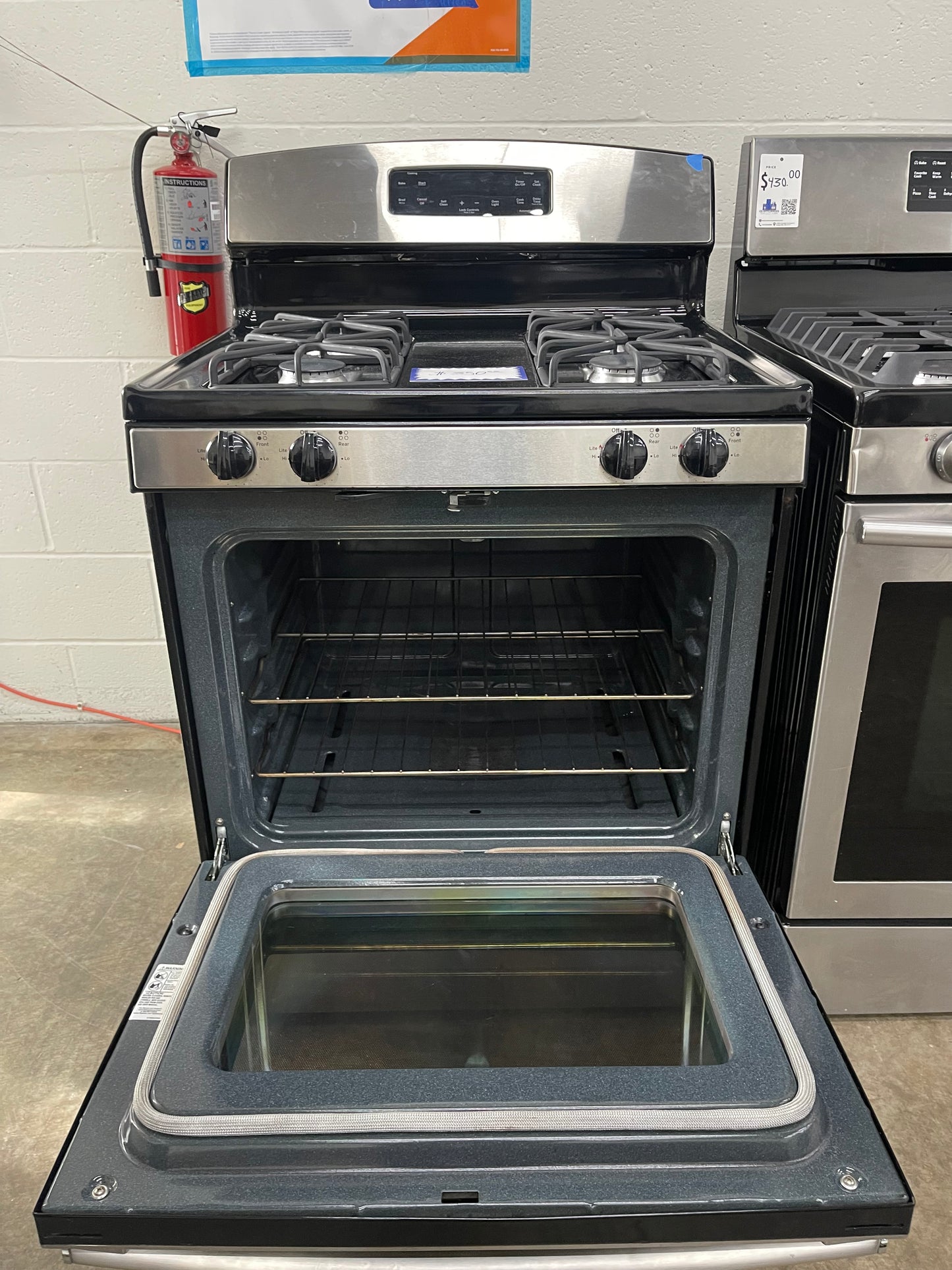 GE Freestanding Gas Range in Stainless Steel