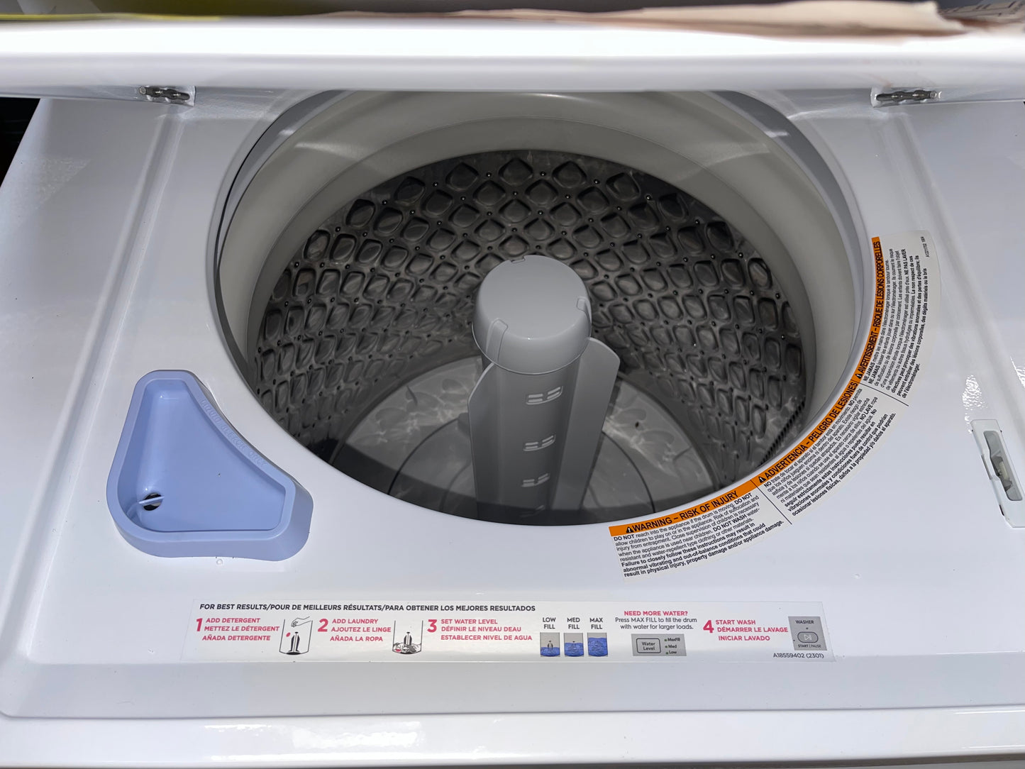 Frigidaire 27 Inch Washer and Electric Dryer Stacked Laundry Center-Model #FLCE7522AW