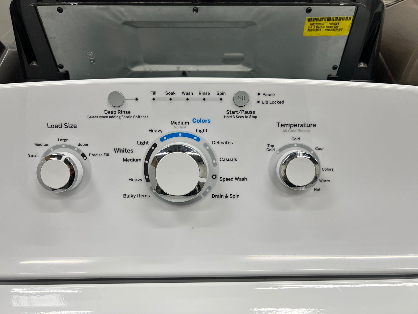 GE 3.8 cu. ft. Capacity Top Load Washer with Stainless Steel Basket