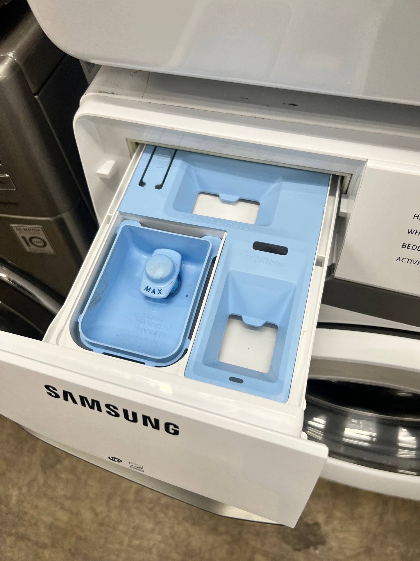 Samsung Stackable Front-Load HE 4.5 Cu. Ft. Washer and 7.5 Cu. Ft. Electric Dryer Set in White