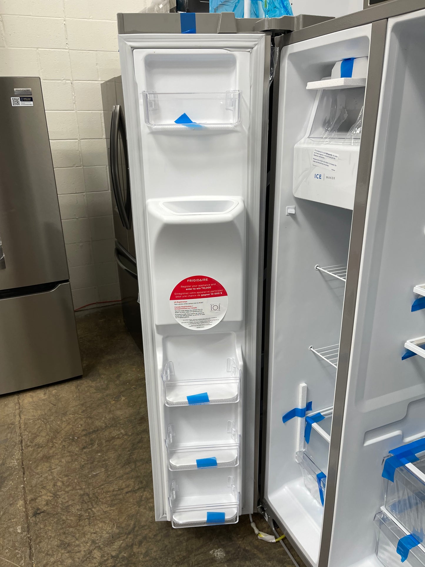 Frigidaire 25.6 Cu. Ft. Side by Side Refrigerator in Stainless Steel