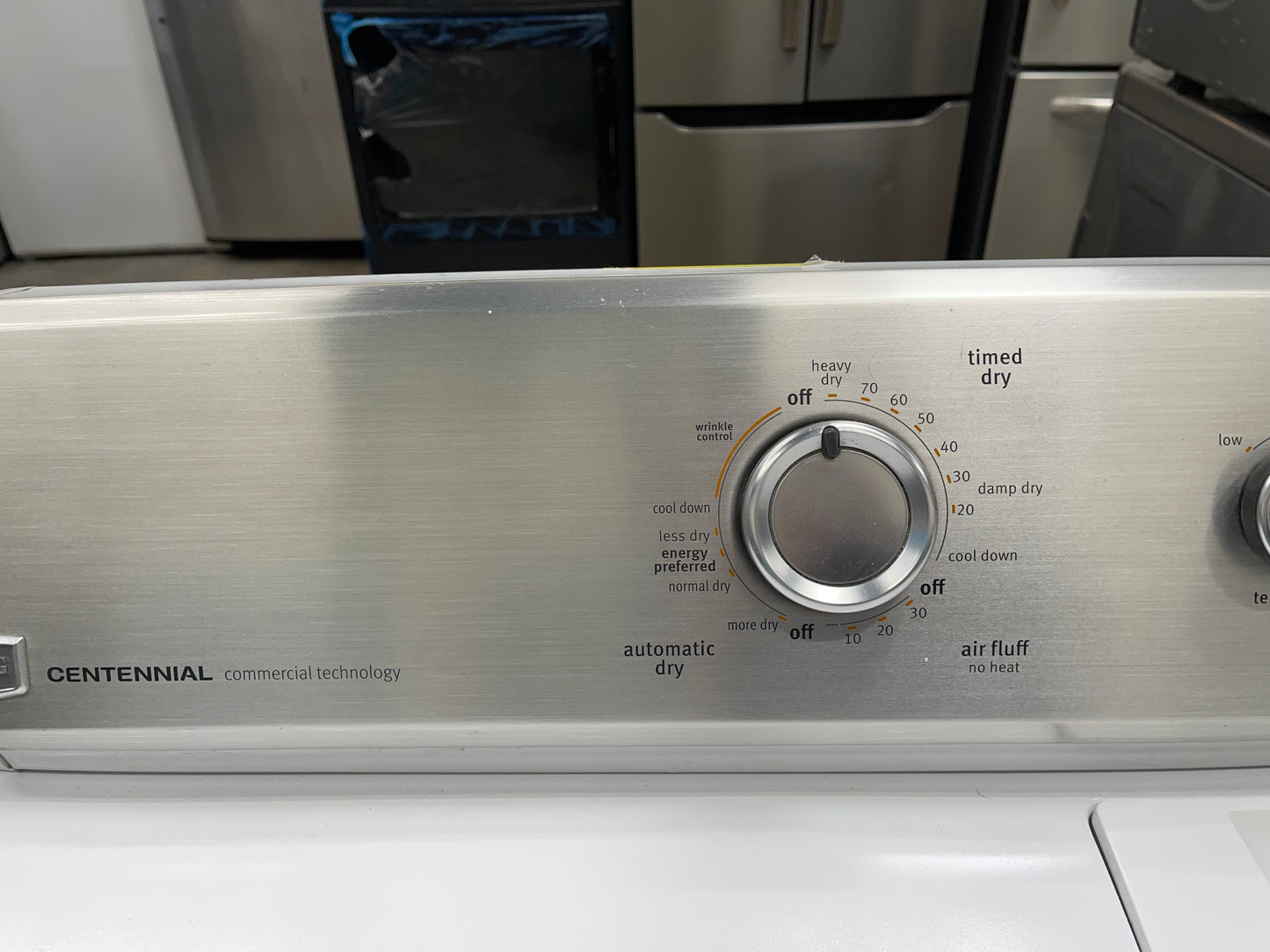 Maytag Centennial Series MEDC300BW
29 Inch Electric Dryer with 7.0 cu. ft. Capacity, 13 Cycles, 4 Temperature Settings, Drum Light, IntelliDry Sensor and Wrinkle Control Option