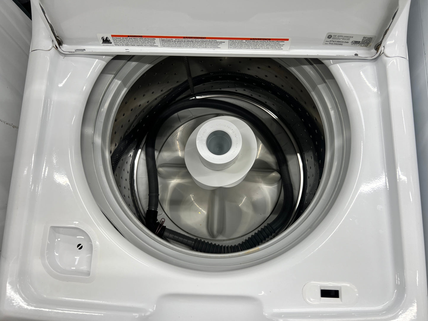 GE 3.8 cu. ft. Capacity Top Load Washer with Stainless Steel Basket