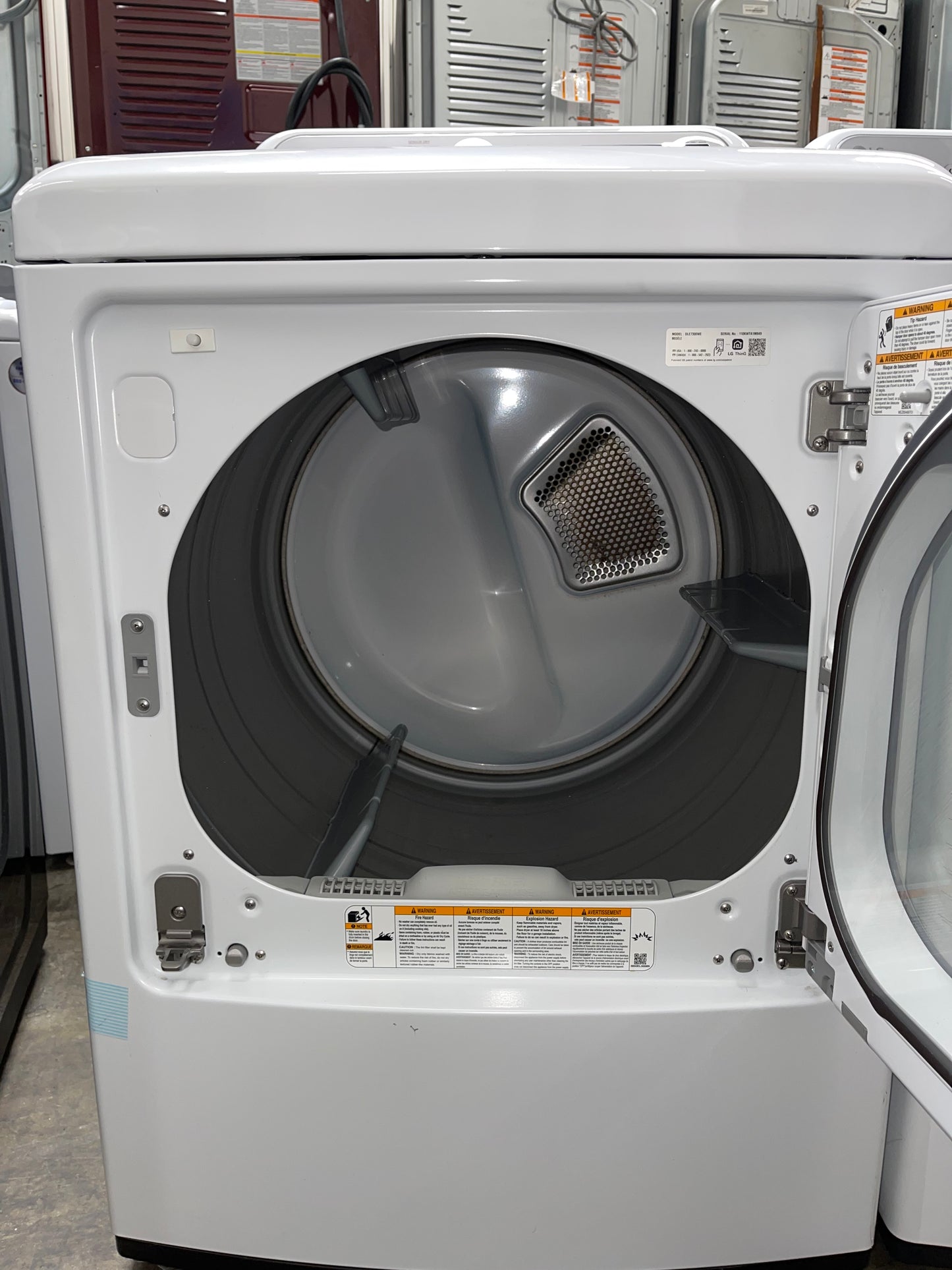 LG Top Load TurboWash 5.0 Cu. Ft. Washer and 7.3 Cu. Ft. EasyLoad Electric Dryer Set in White