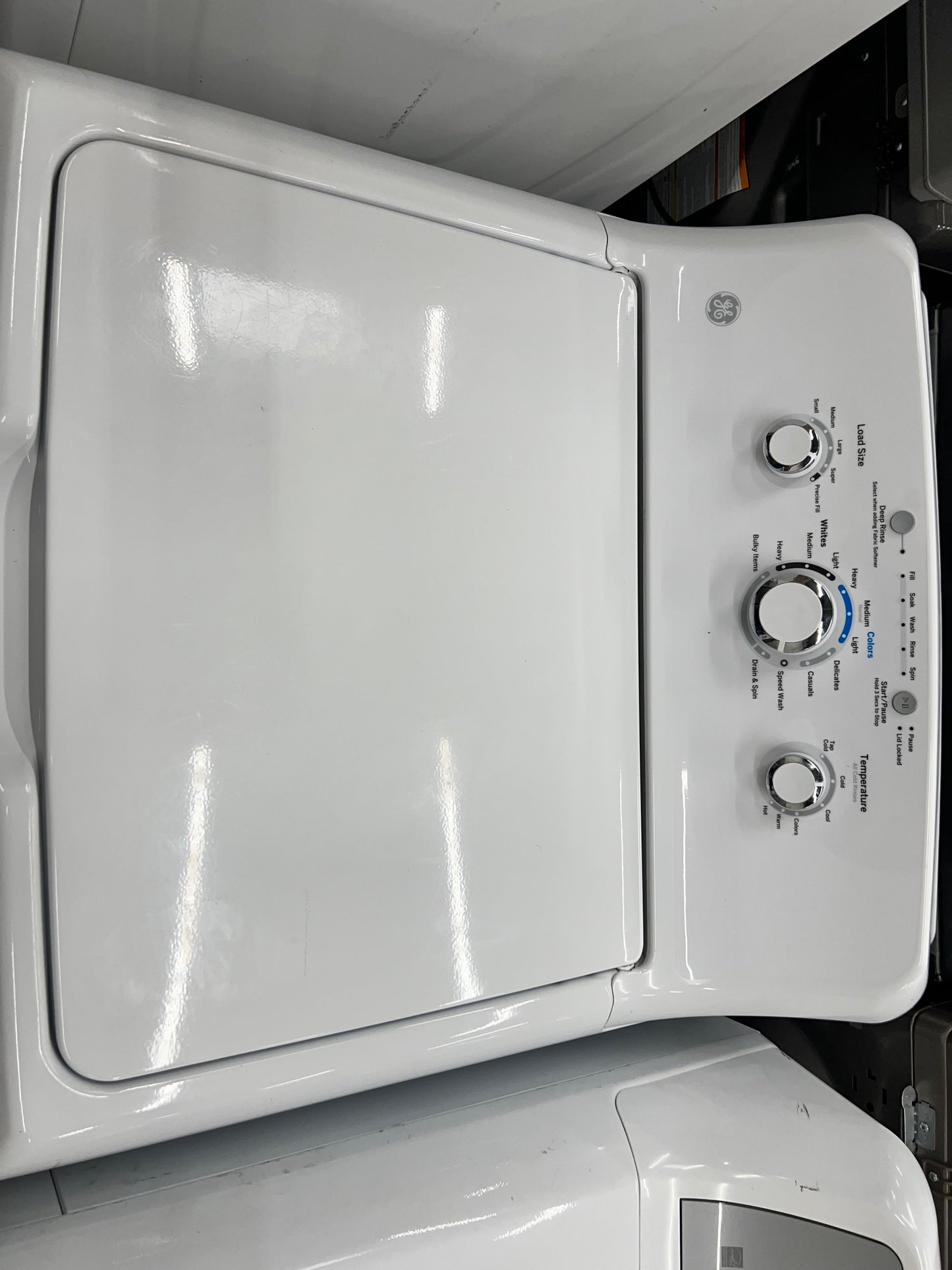 GE 3.8 cu. ft. Capacity Top Load Washer with Stainless Steel Basket