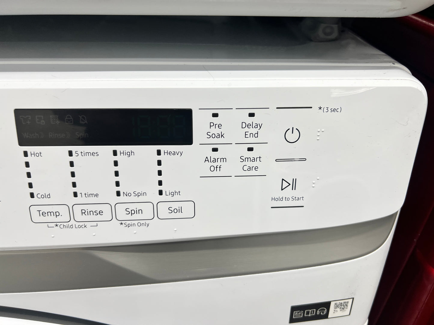 Samsung Stackable Front-Load HE 4.5 Cu. Ft. Washer and 7.5 Cu. Ft. Electric Dryer Set in White