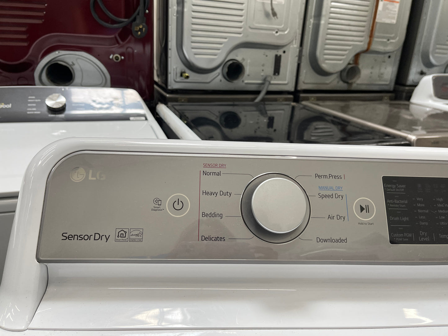 LG Top Load TurboWash 5.0 Cu. Ft. Washer and 7.3 Cu. Ft. EasyLoad Electric Dryer Set in White
