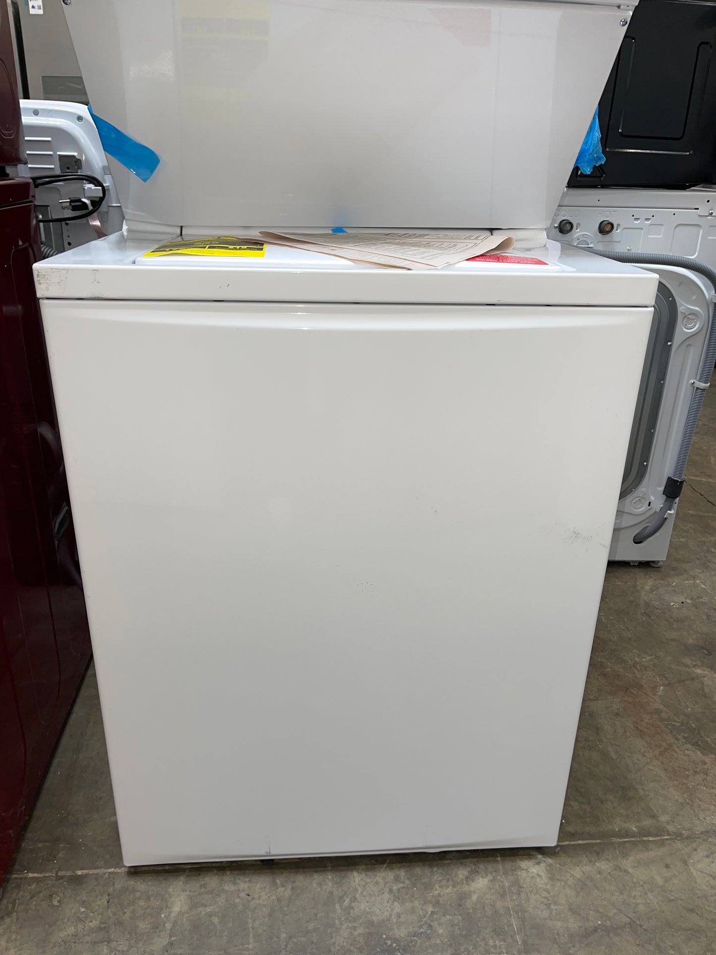 Frigidaire 27 Inch Washer and Electric Dryer Stacked Laundry Center-Model #FLCE7522AW