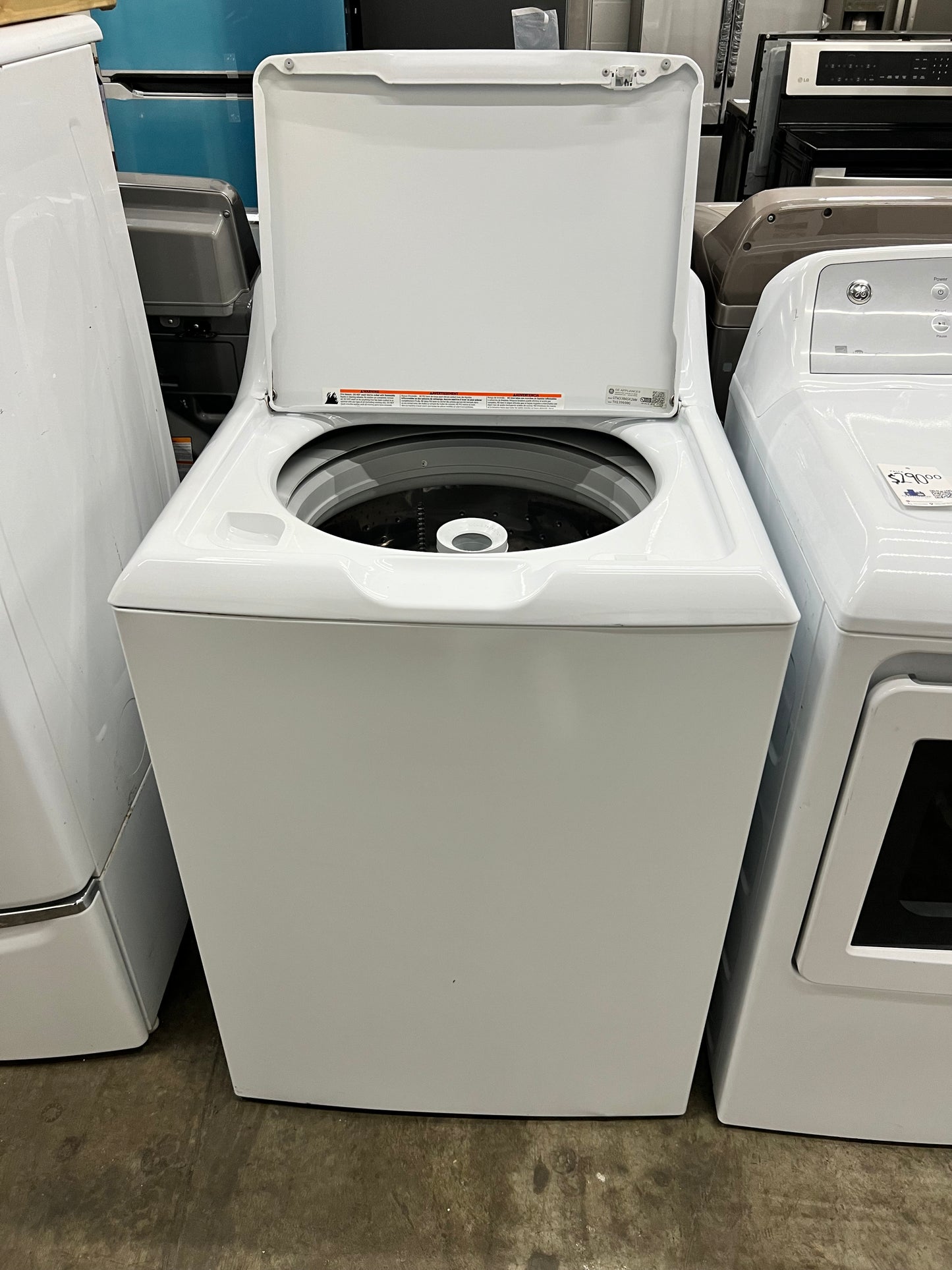 GE 3.8 cu. ft. Capacity Top Load Washer with Stainless Steel Basket