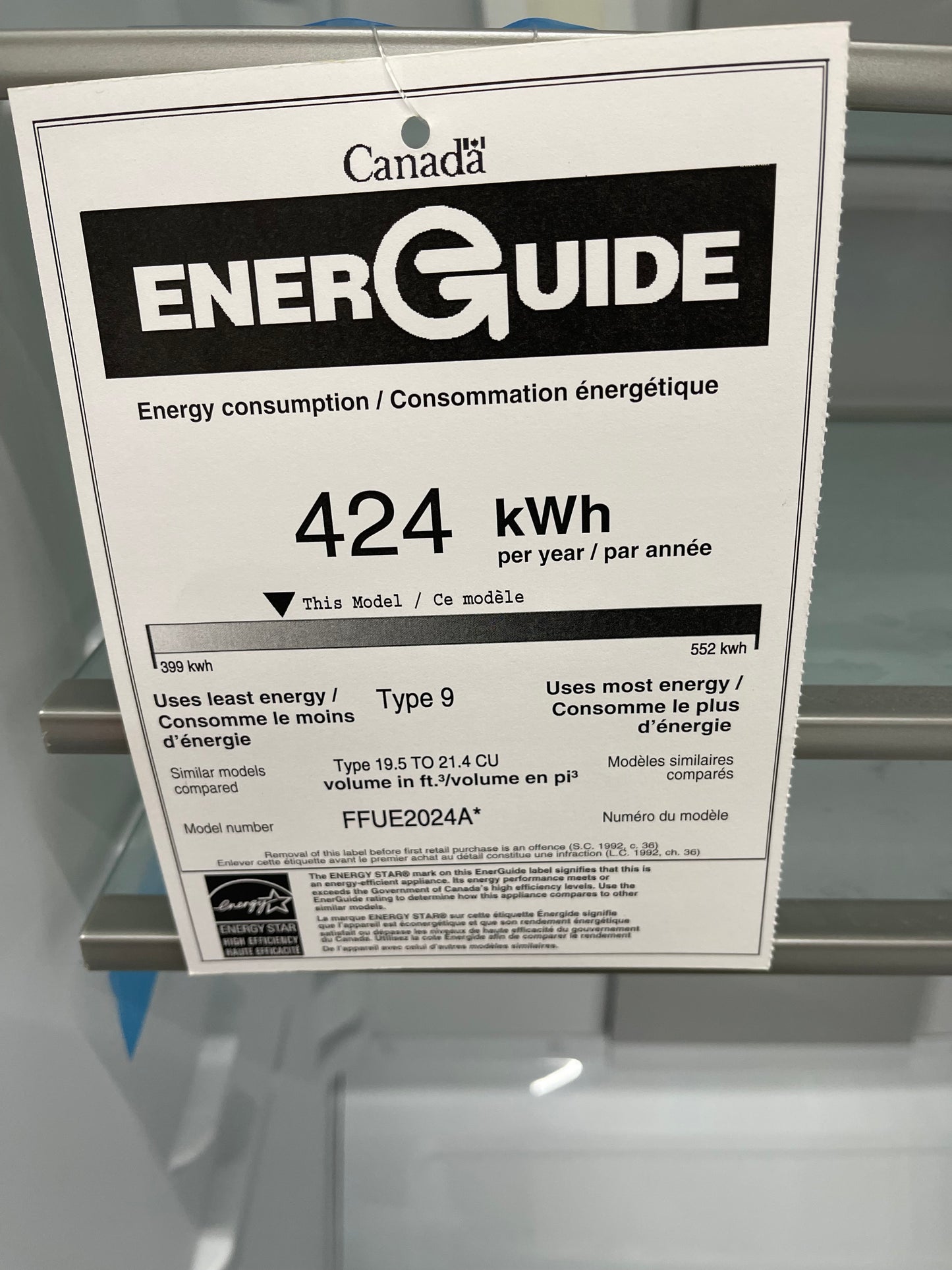 Frigidaire 20 Cu. Ft. Garage Ready Upright Freezer
FFUE2024AN