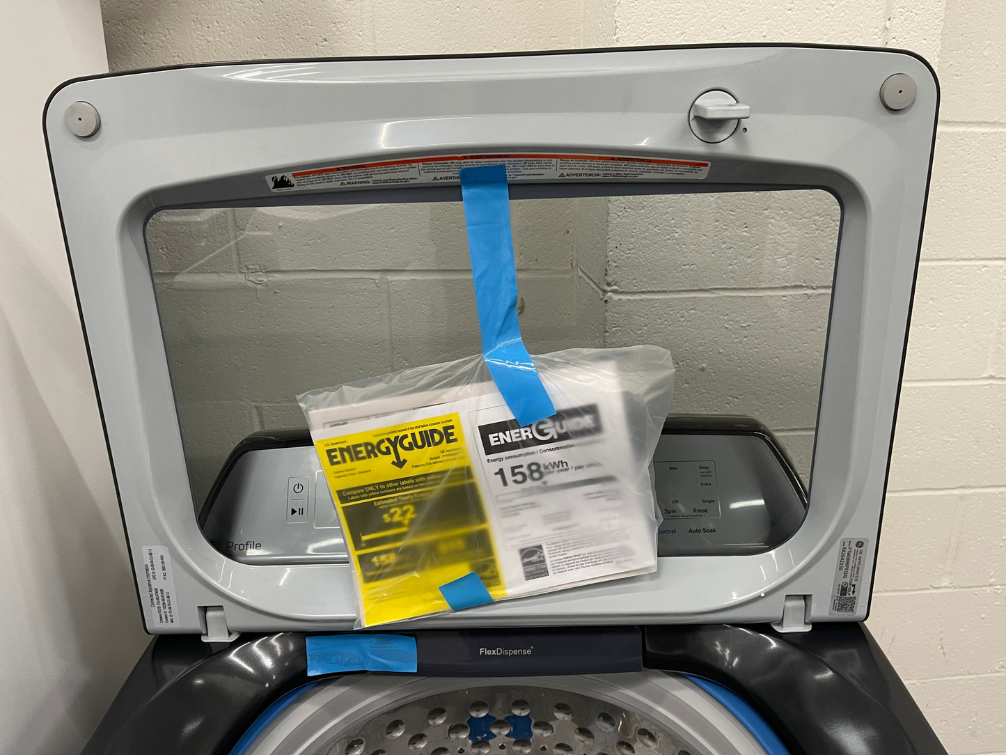 Profile 5.0 cu. ft. High-Efficiency Smart Top Load Washer in Diamond Gray with Impeller and Built-In Wi-Fi, Energy Star