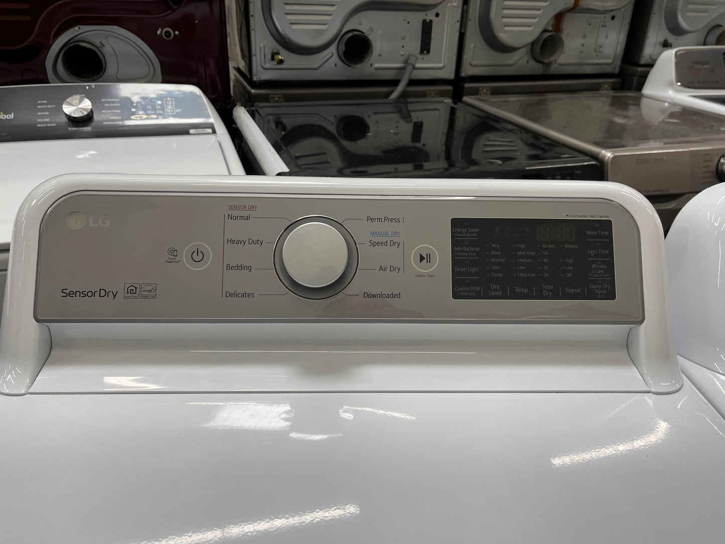 LG Top Load TurboWash 5.0 Cu. Ft. Washer and 7.3 Cu. Ft. EasyLoad Electric Dryer Set in White