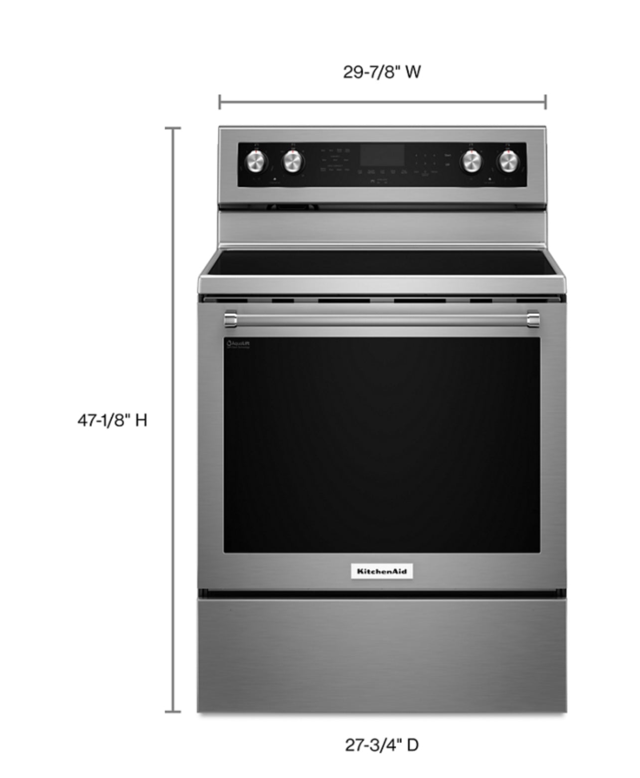 KitchenAid 30-Inch 5-Element Electric Convection Range- Model: KFEG500ESS