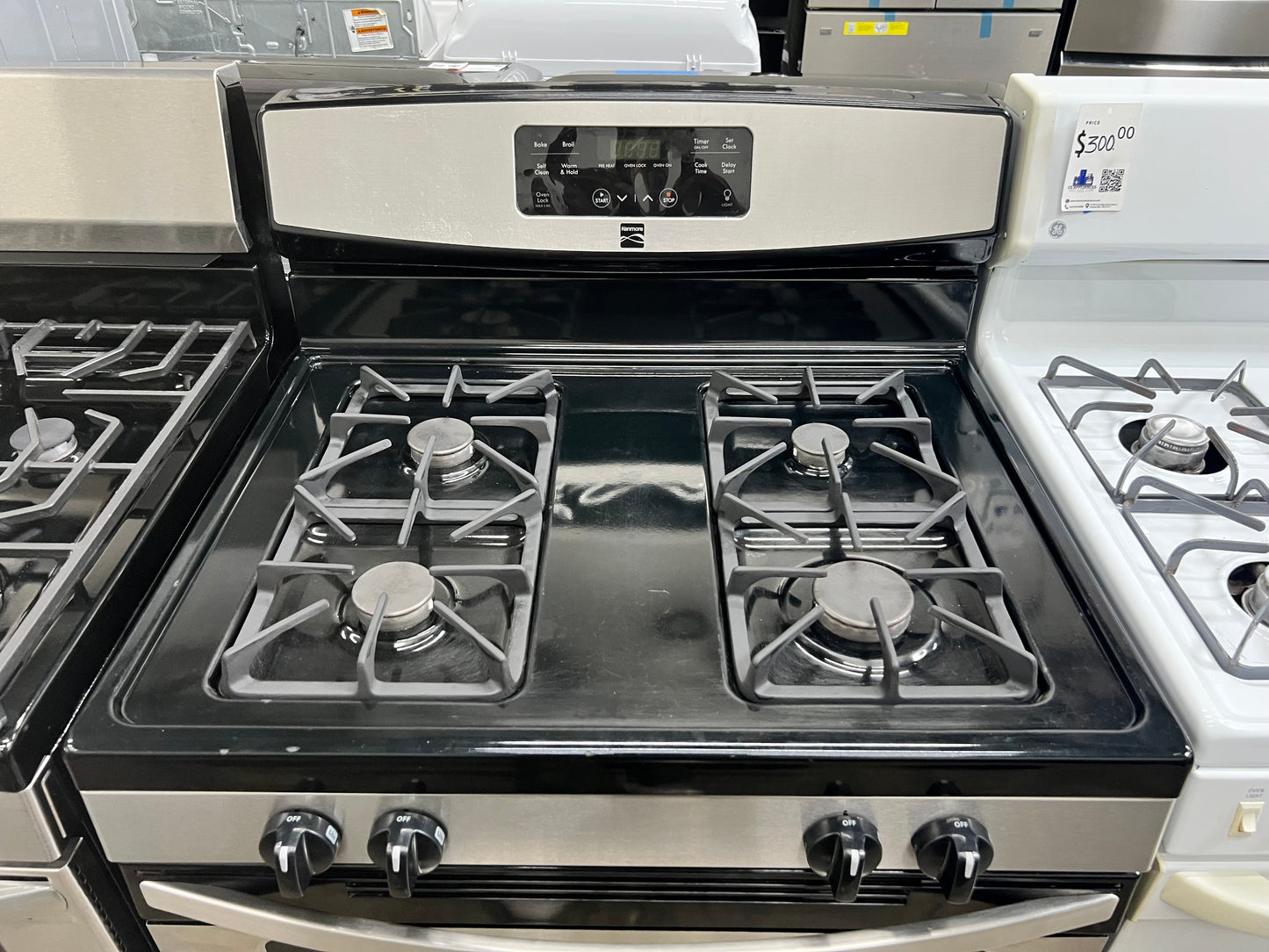 Kenmore 30-in 4 Burners 5-cu. ft. Gas Range in Stainless Steel-Model #790.74033310