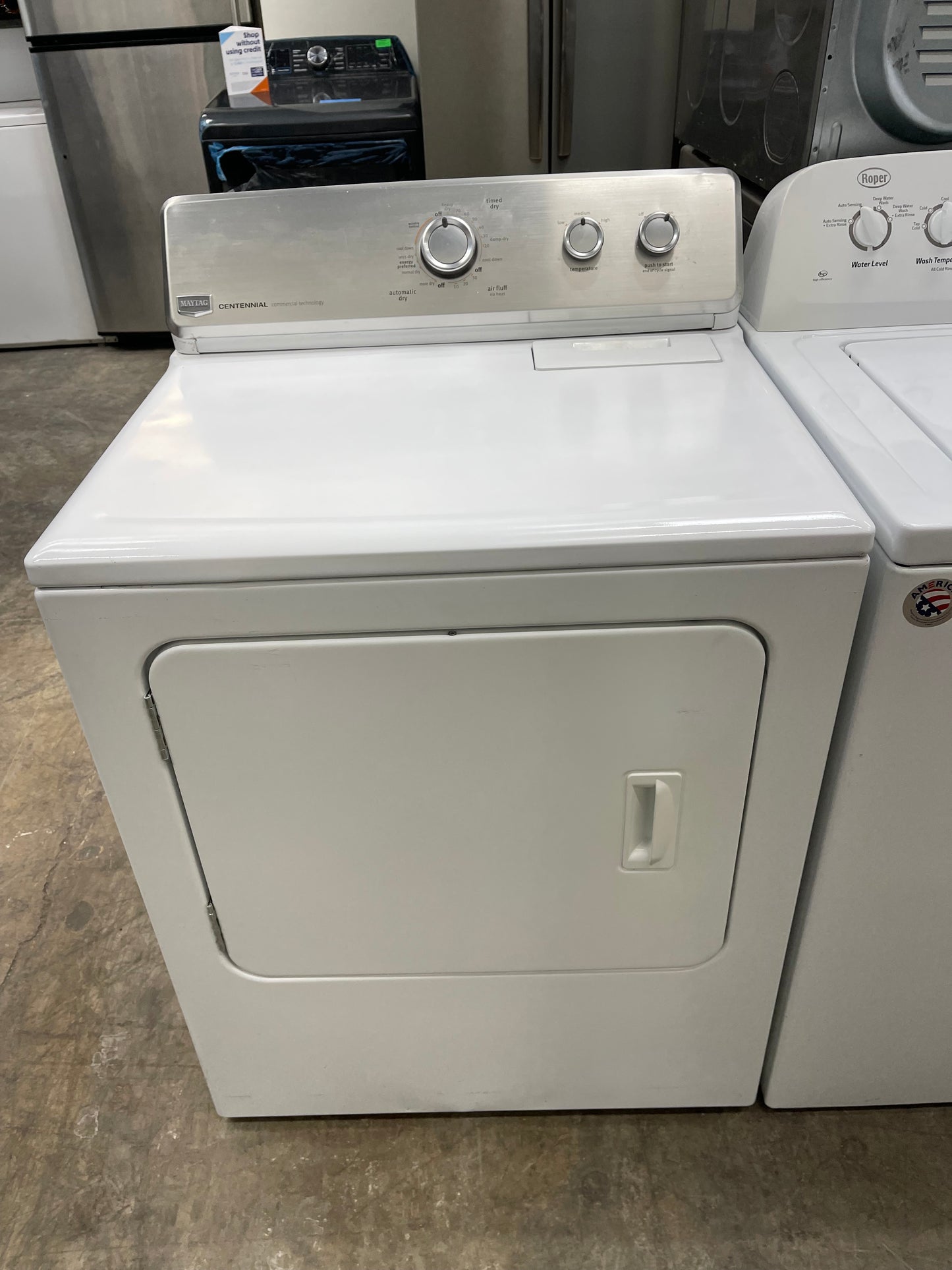 Maytag Centennial Series MEDC300BW
29 Inch Electric Dryer with 7.0 cu. ft. Capacity, 13 Cycles, 4 Temperature Settings, Drum Light, IntelliDry Sensor and Wrinkle Control Option