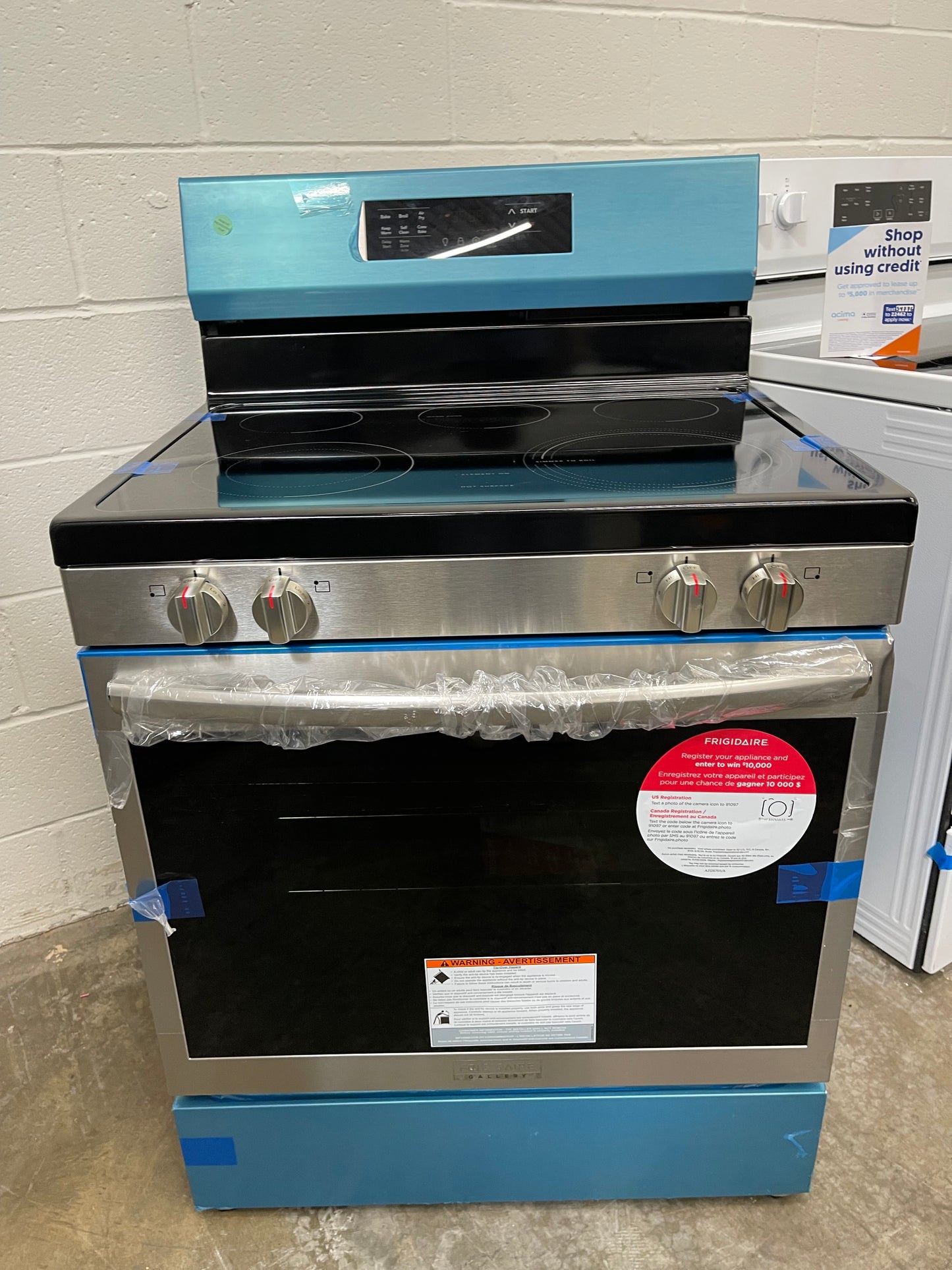 Frigidaire 30" Electric Range with Air Fry: Stainless Steel-Model # FCRE3083AS