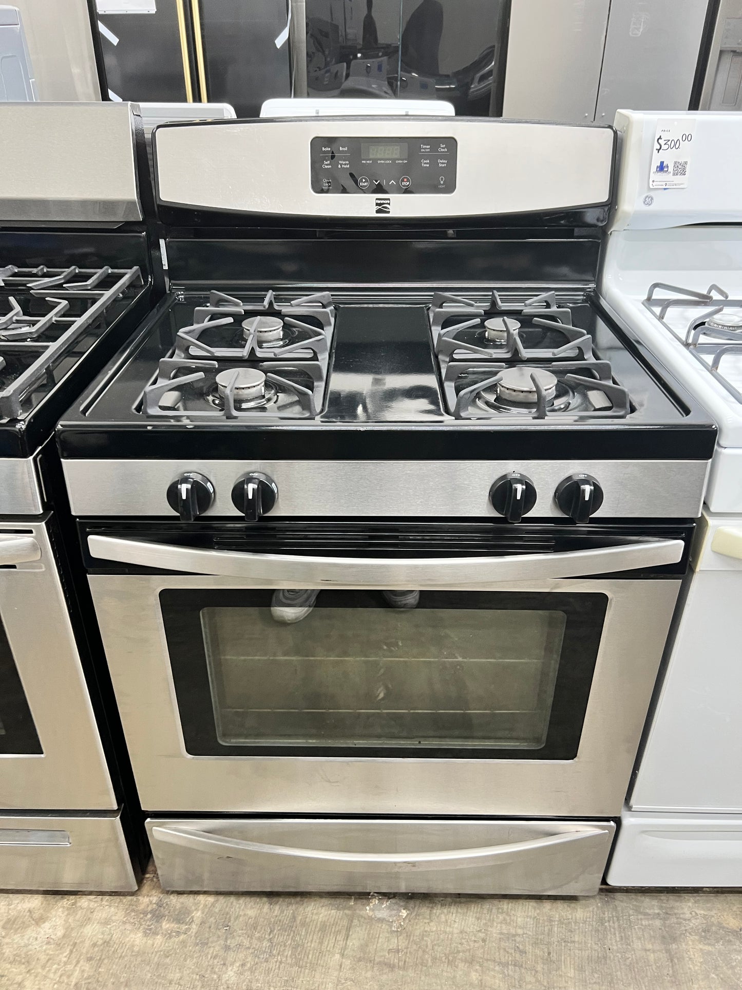 Kenmore 30-in 4 Burners 5-cu. ft. Gas Range in Stainless Steel-Model #790.74033310