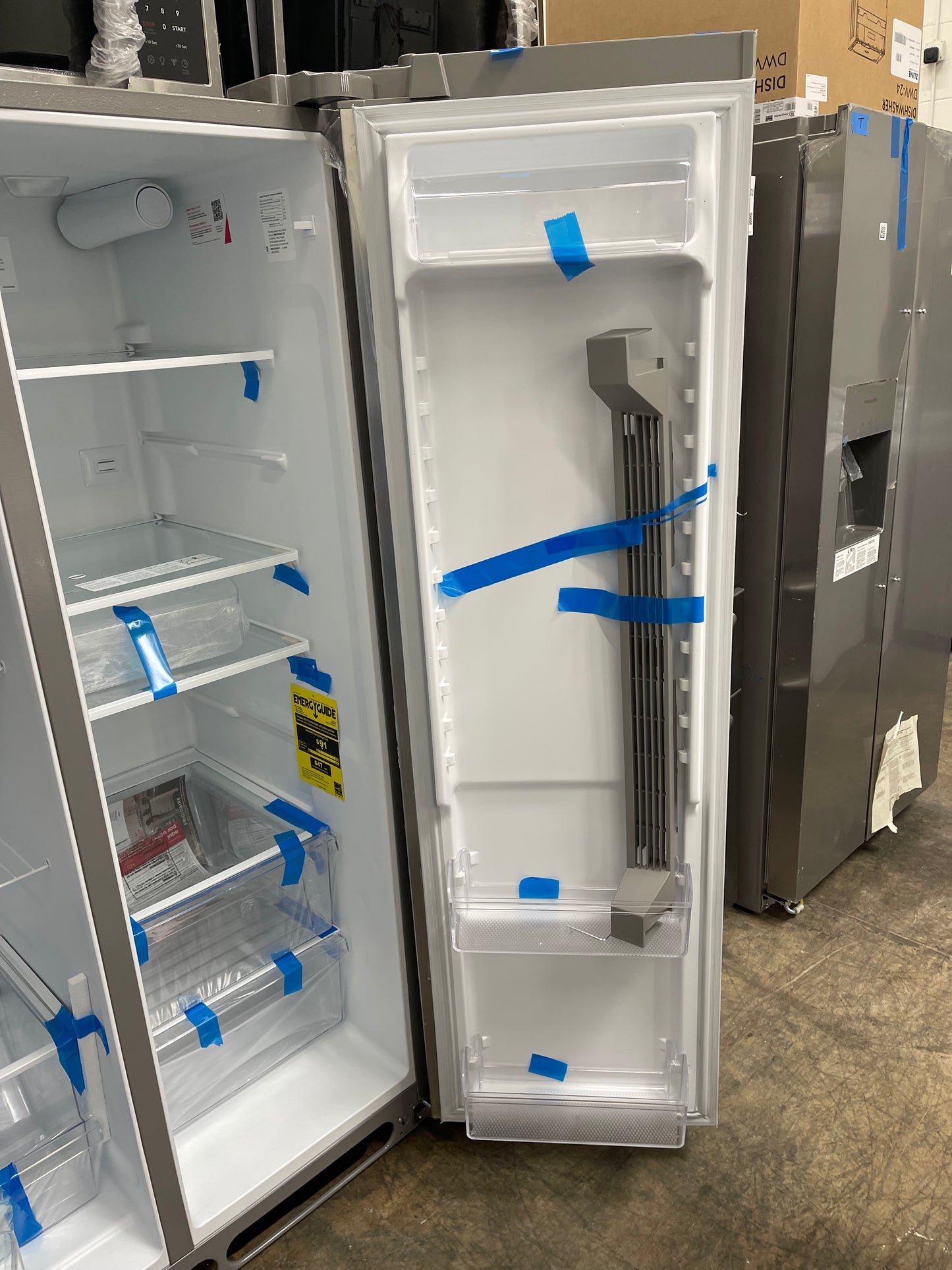 Frigidaire 25.6 Cu. Ft. Side by Side Refrigerator in Stainless Steel