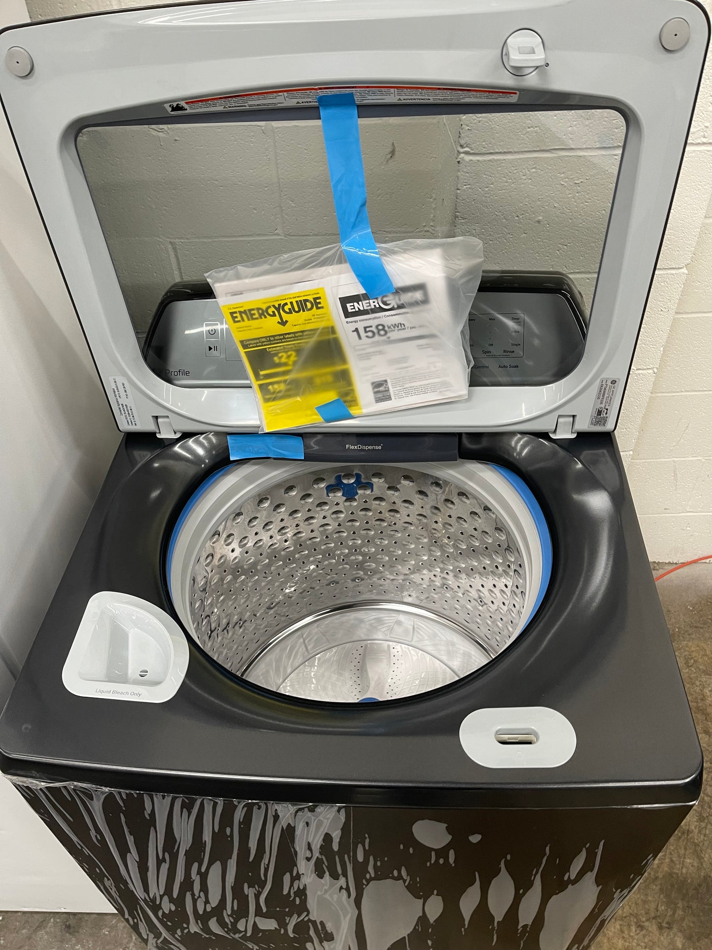 Profile 5.0 cu. ft. High-Efficiency Smart Top Load Washer in Diamond Gray with Impeller and Built-In Wi-Fi, Energy Star