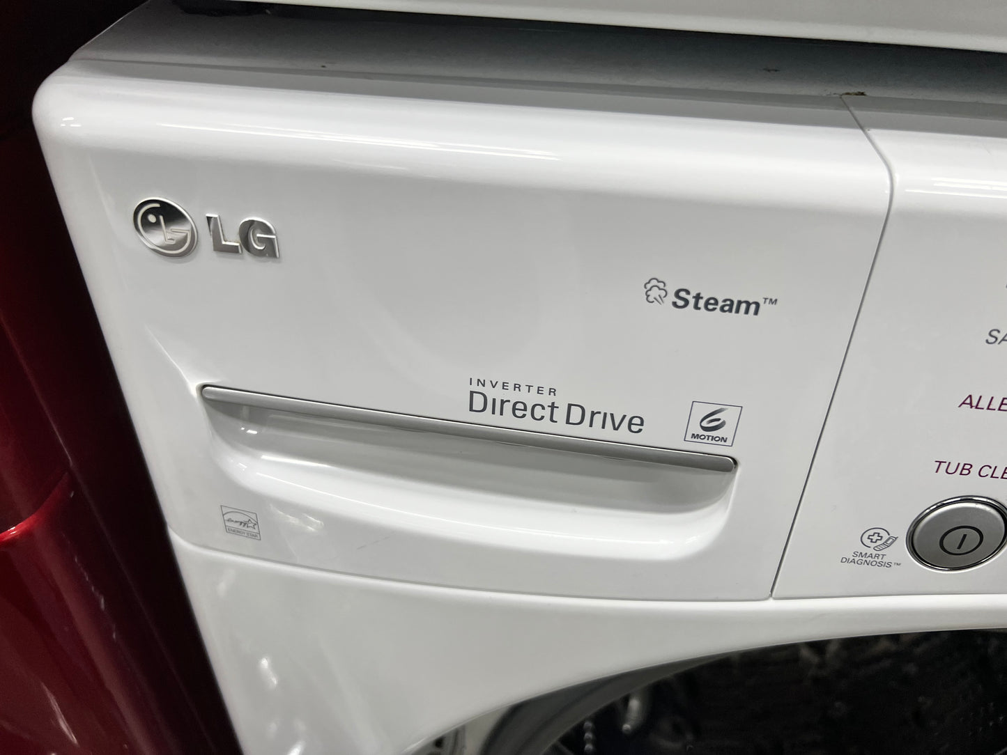 LG Front-Load High-Efficiency Stackable 3.6 Cu. Ft. Washer and 7.3 Cu. Ft. Electric Dryer Set in White