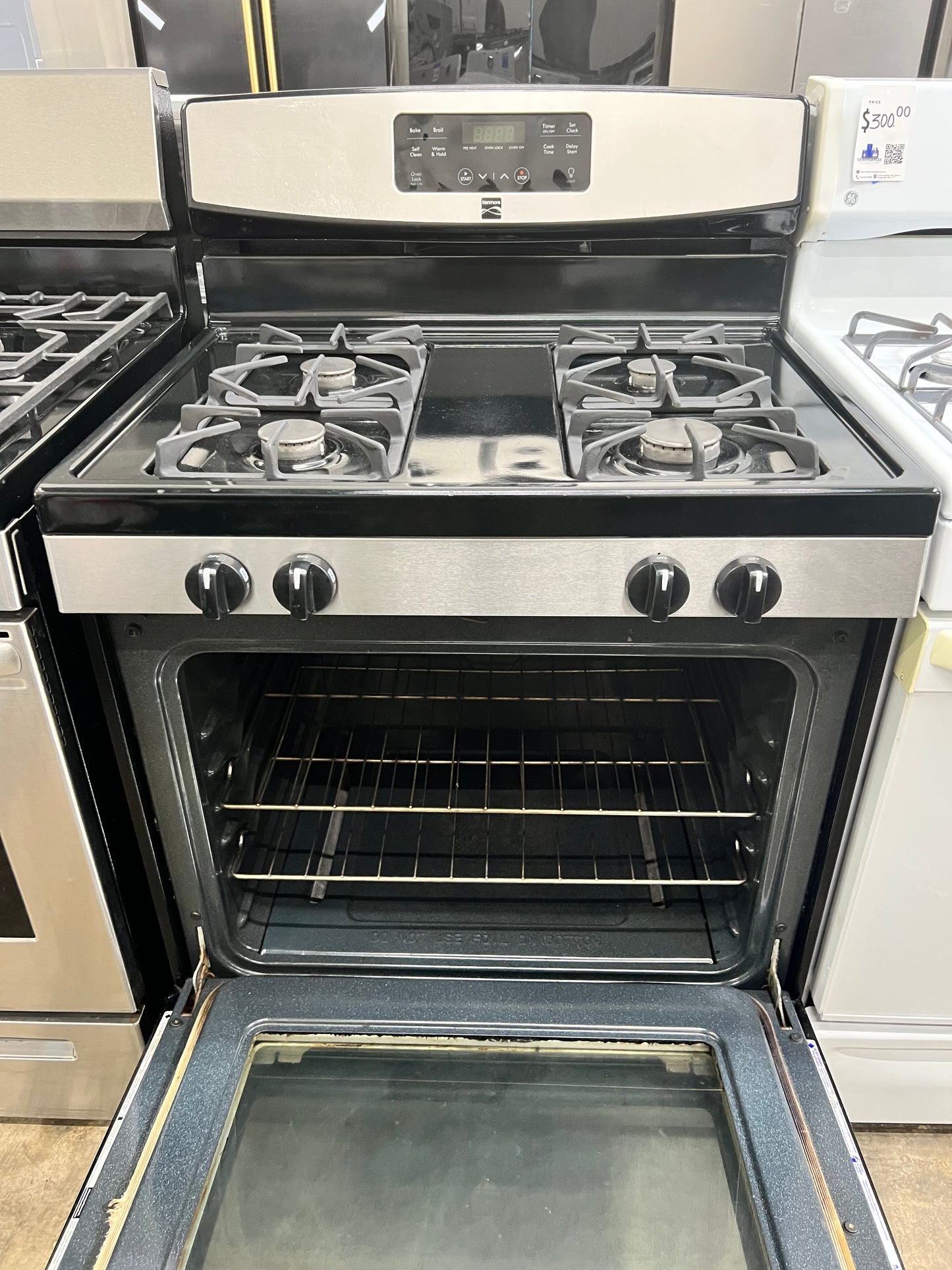 Kenmore 30-in 4 Burners 5-cu. ft. Gas Range in Stainless Steel-Model #790.74033310