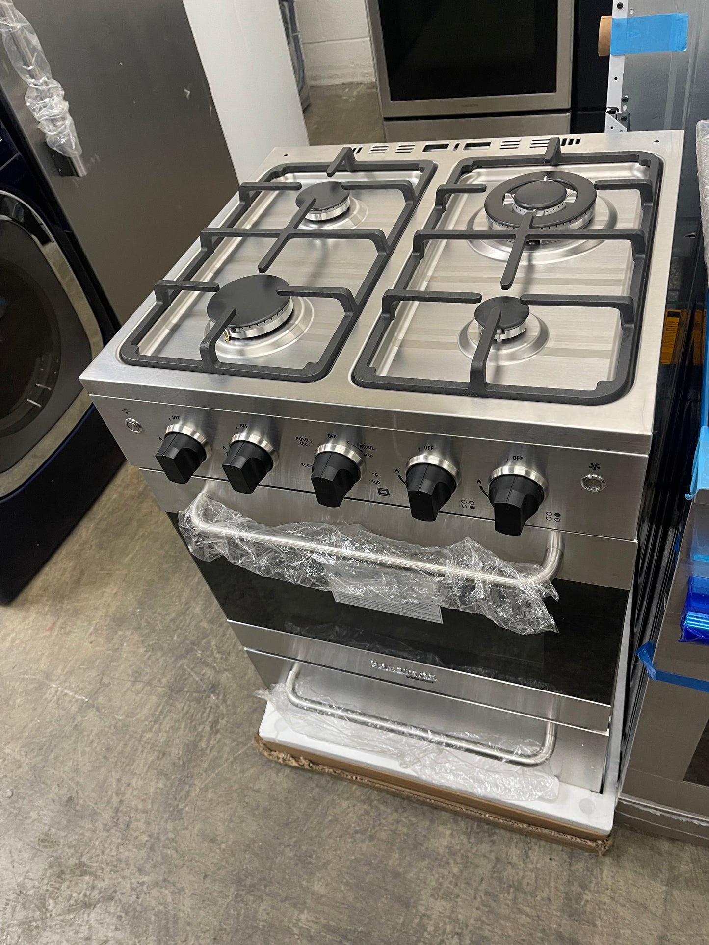 Prestige 24 in. 2.3 cu. ft. Gas Range with Convection Oven and Sealed Burners in Stainless Steel Model # UGP-24V PC1 S/S