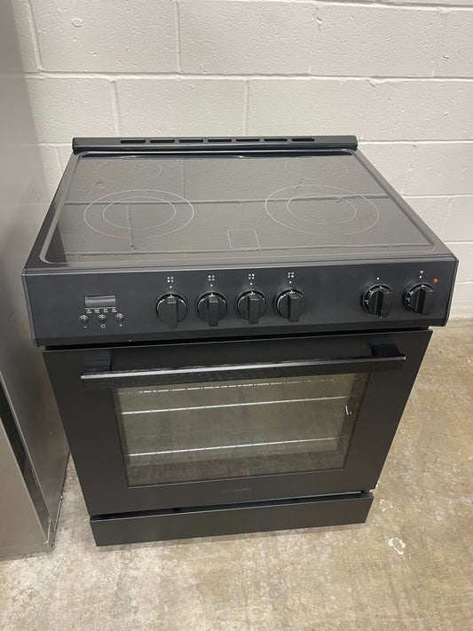 Cosmo 30-in Glass Top 4 burners 5-cu ft Convection Oven Slide-In Electric Range ( Black )
Model #COS-ERD304K-BK