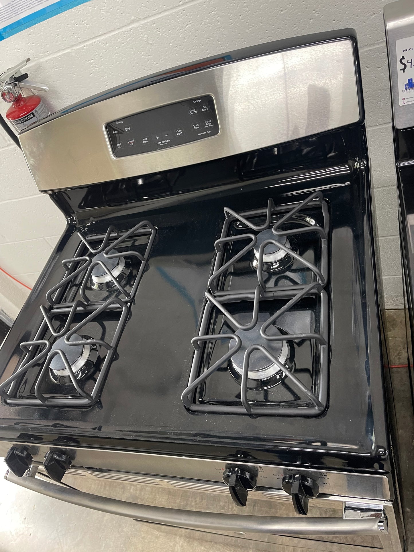 GE Freestanding Gas Range in Stainless Steel