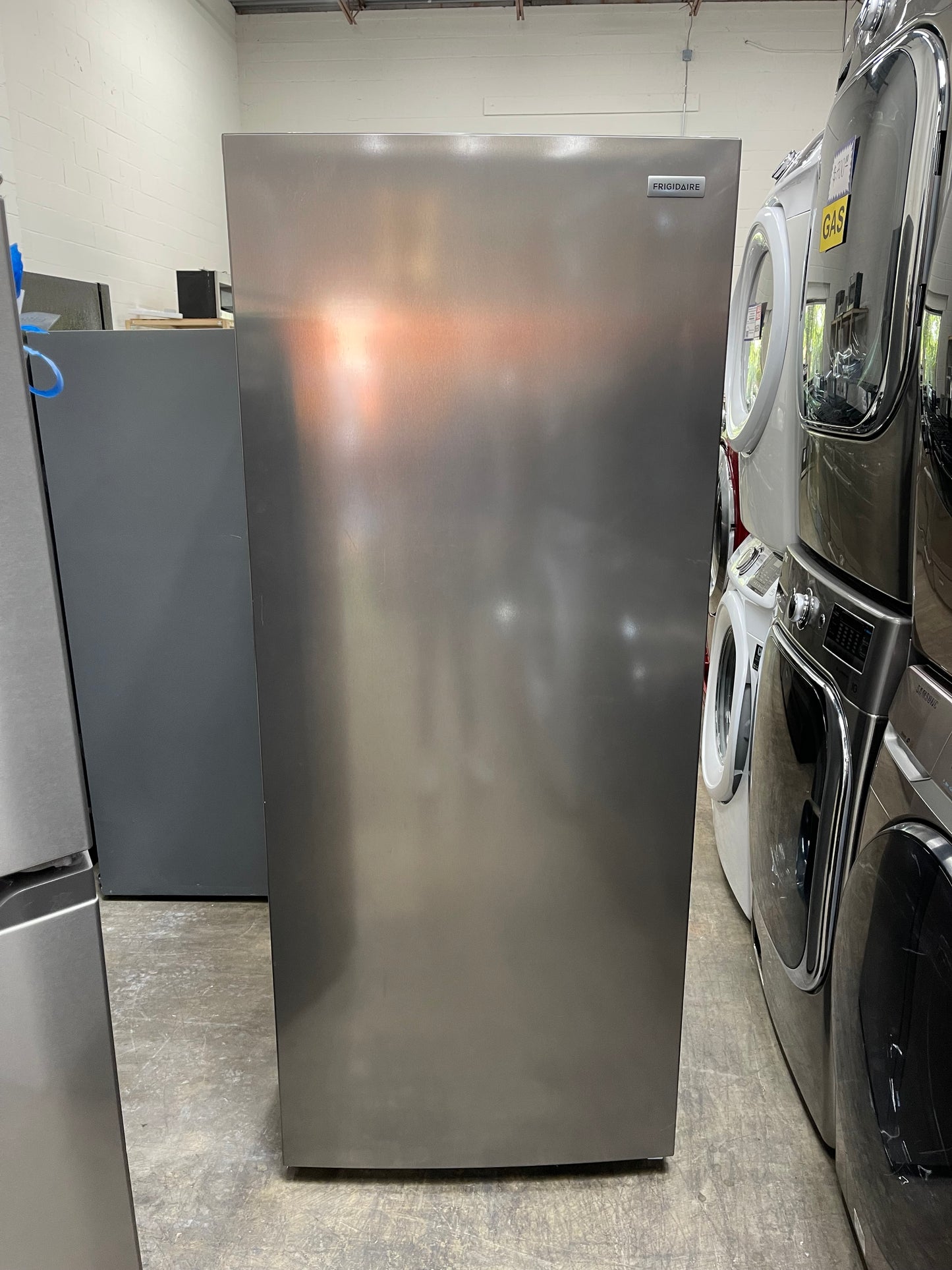 Frigidaire 13-cu ft Garage Ready Frost-free Upright Freezer in Fingerprint Resistant Stainless Steel-Model #FFFU13F2VV