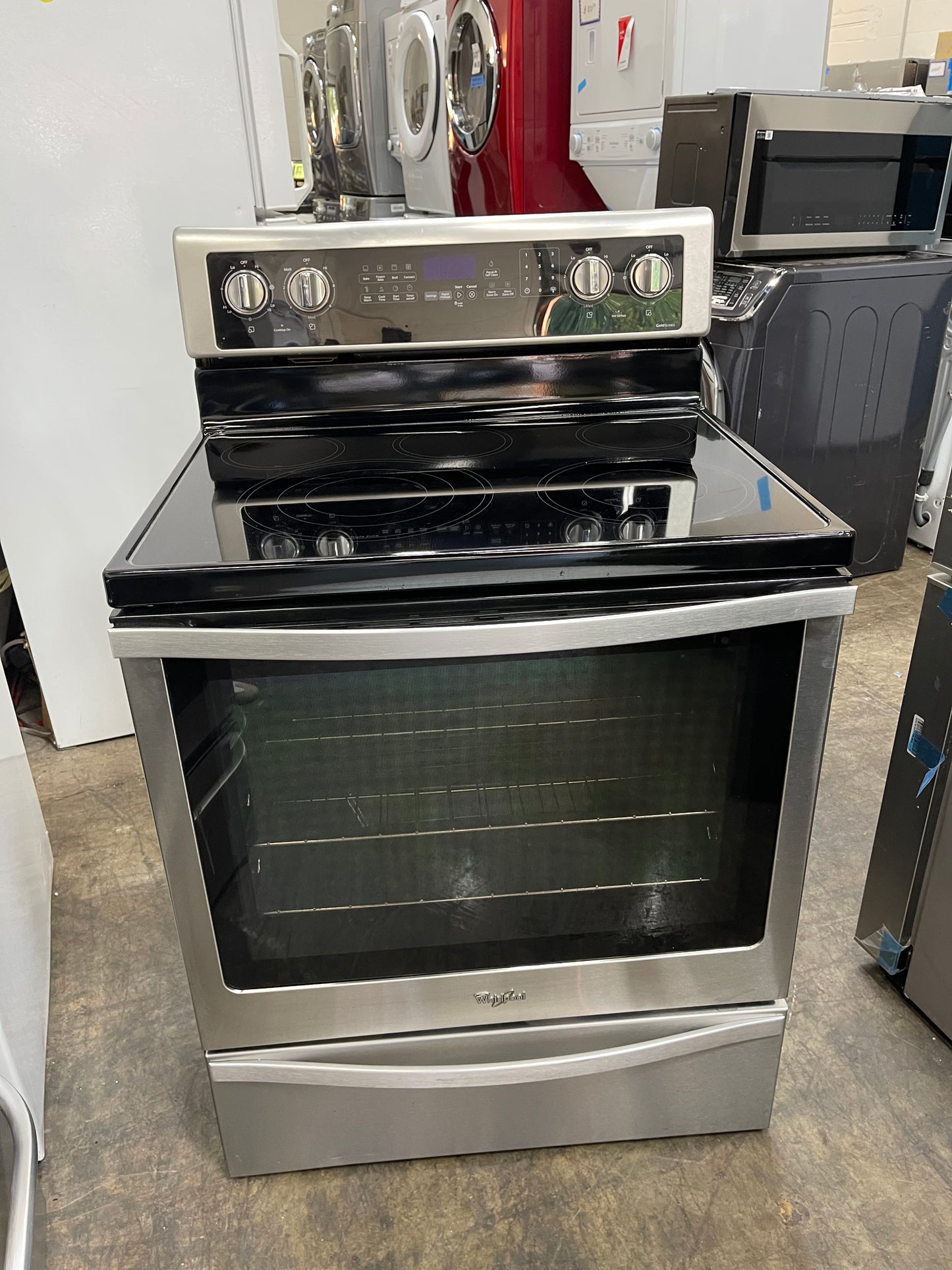 6.4 Cu. Ft. Freestanding Electric Range with Fingerprint-Resistant Stainless Steel Model:
WFE770H0FZ