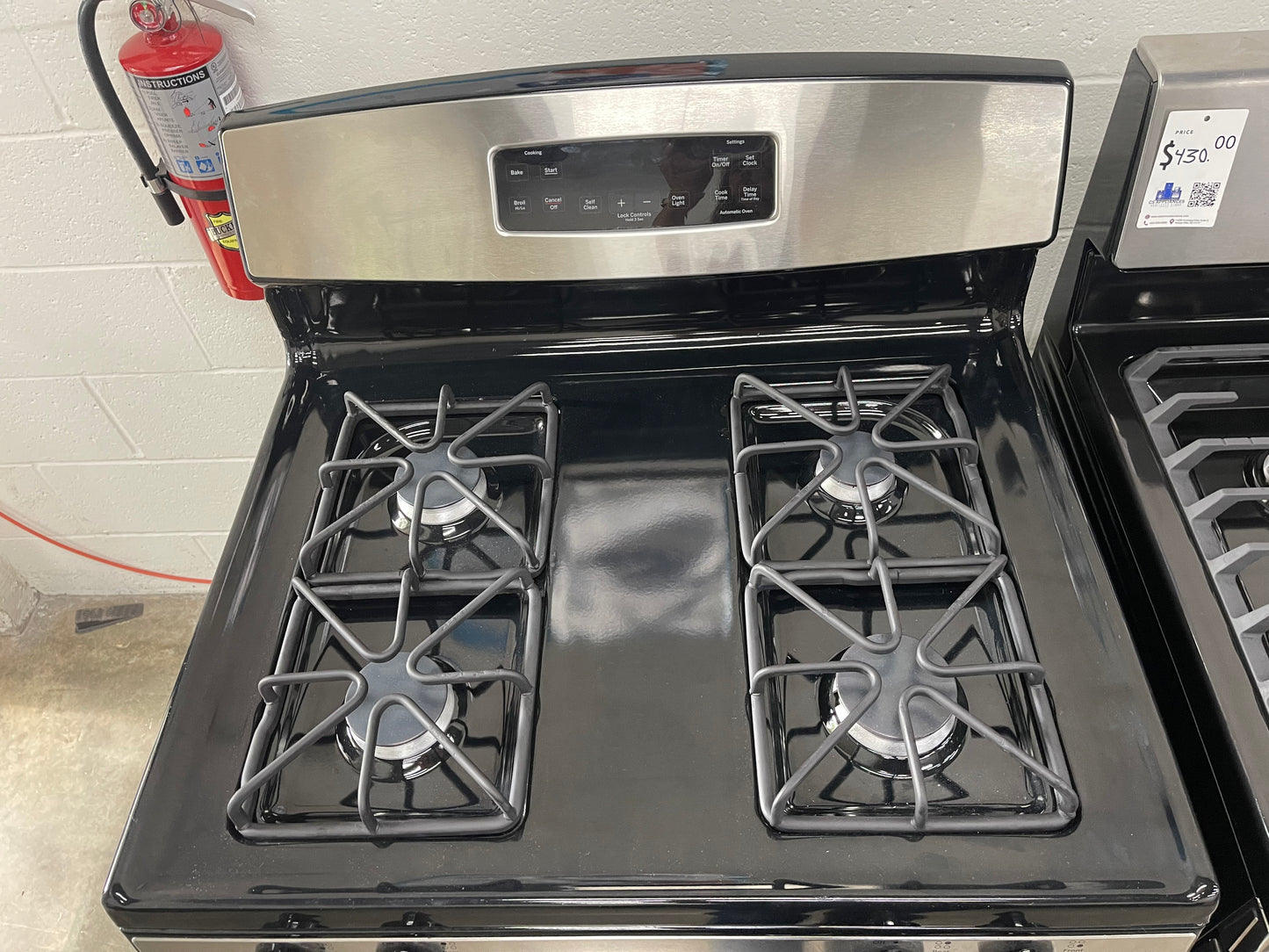 GE Freestanding Gas Range in Stainless Steel