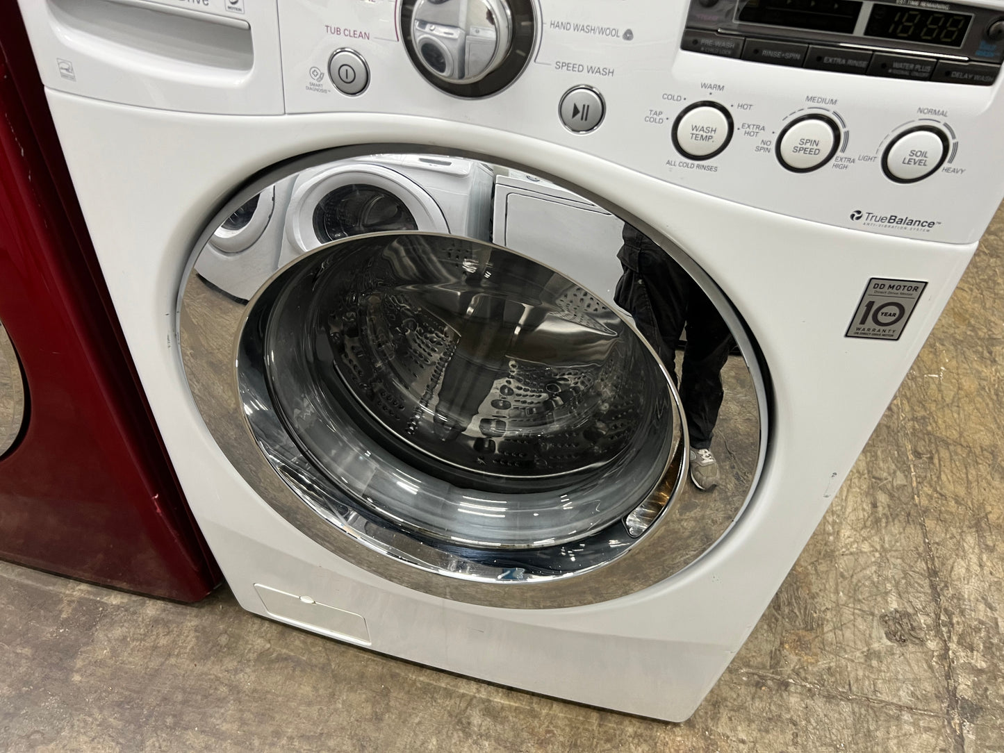 LG Front-Load High-Efficiency Stackable 3.6 Cu. Ft. Washer and 7.3 Cu. Ft. Electric Dryer Set in White