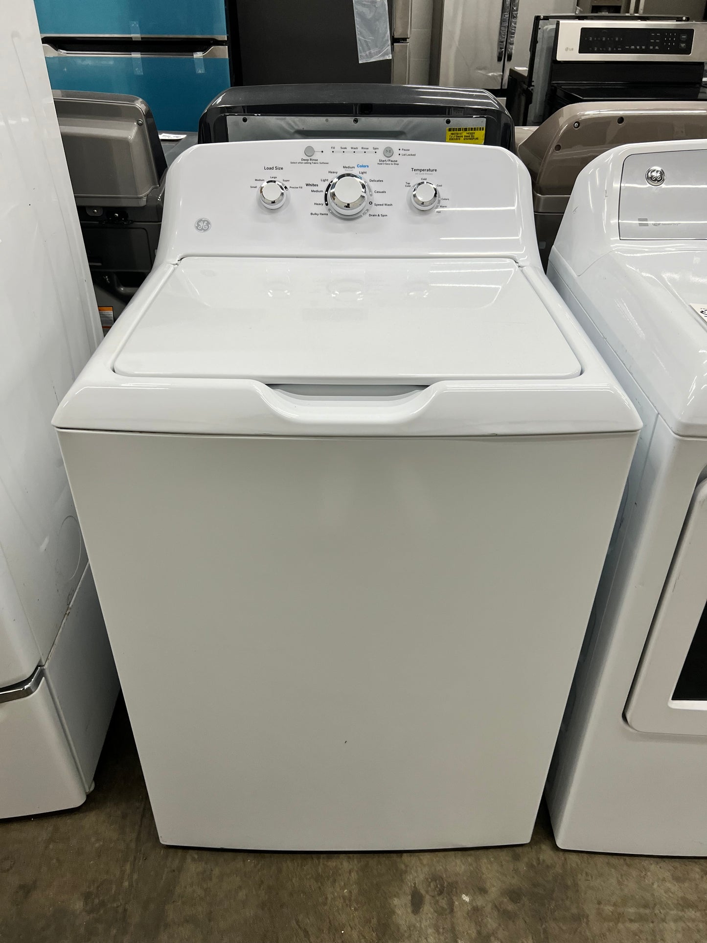 GE 3.8 cu. ft. Capacity Top Load Washer with Stainless Steel Basket