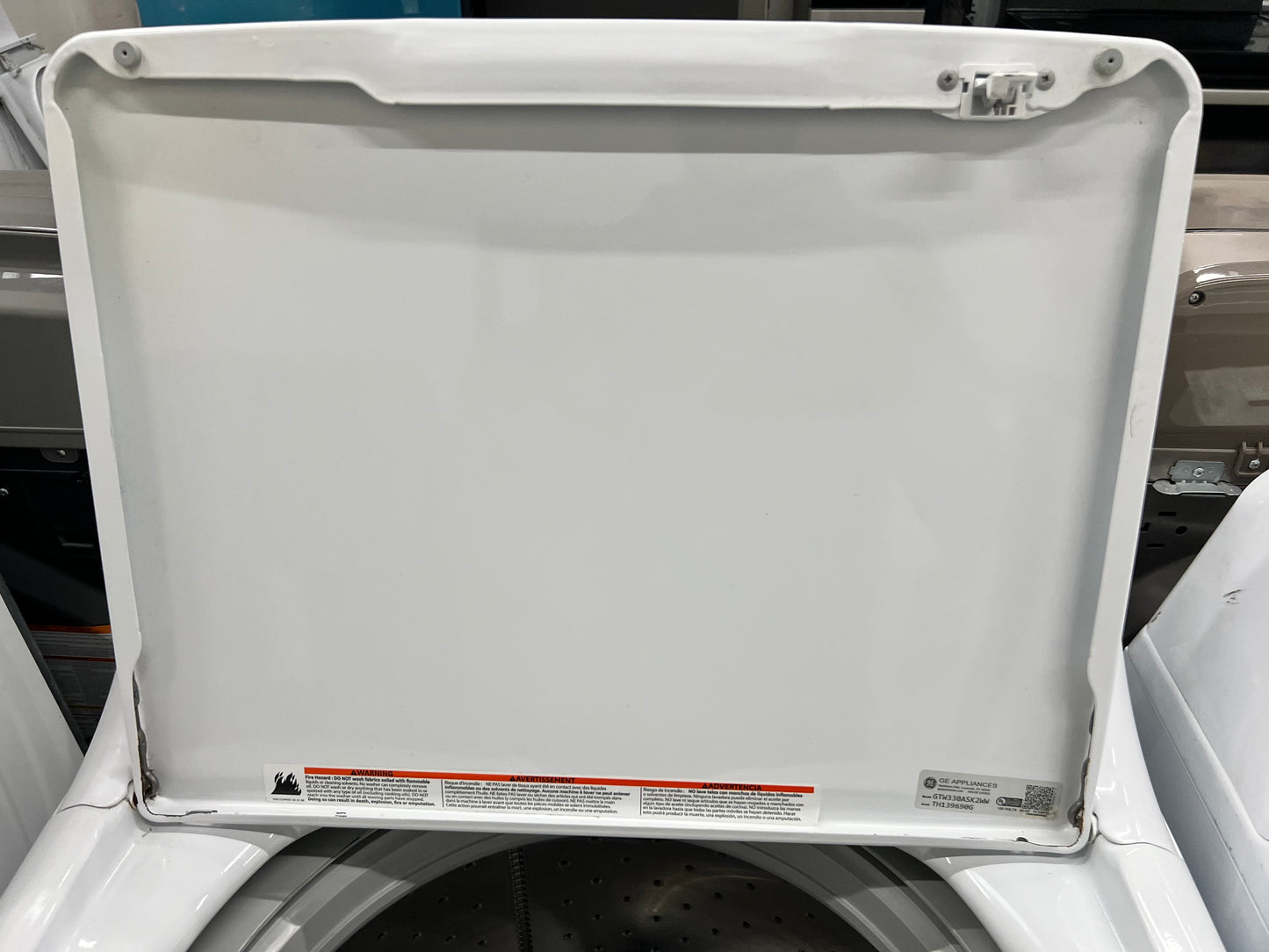 GE 3.8 cu. ft. Capacity Top Load Washer with Stainless Steel Basket