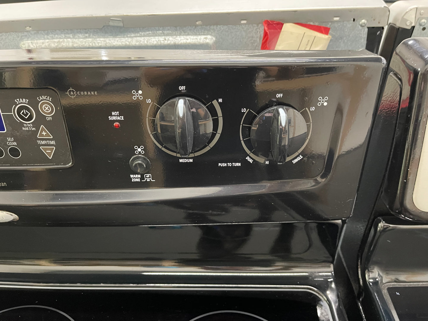Whirlpool WFE381LVB
30 Inch Freestanding Electric Range with 4 Radiant Burners, Ceramic Glass Cooktop, 5.3 cu. ft. Capacity Oven, Rapid Boil Element, TimeSavor Convection Cooking and Storage Drawer: Black
