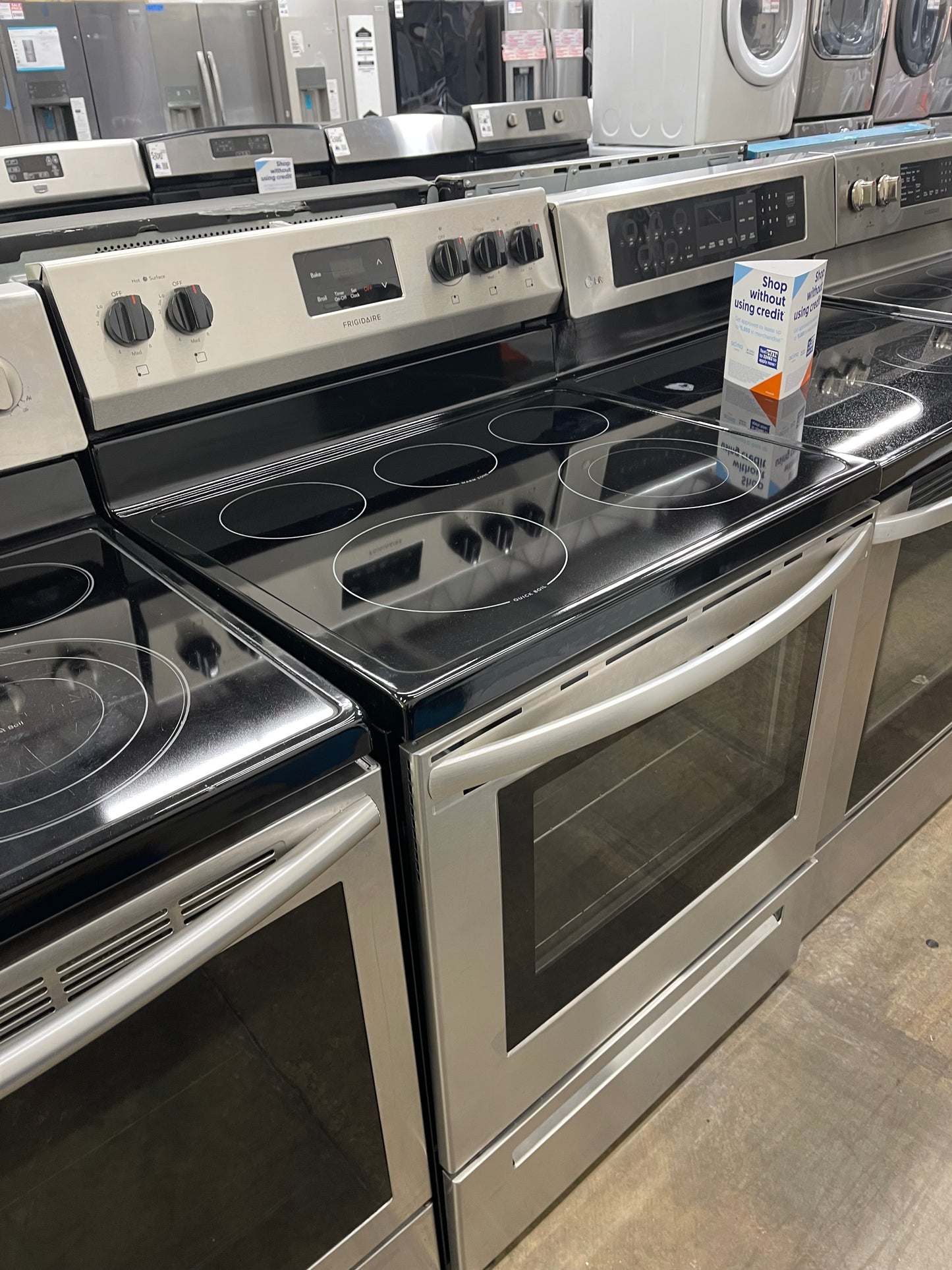 Frigidaire 30 in. 5 Burner Element Freestanding Electric Range in Stainless Steel-FCRE3052AS