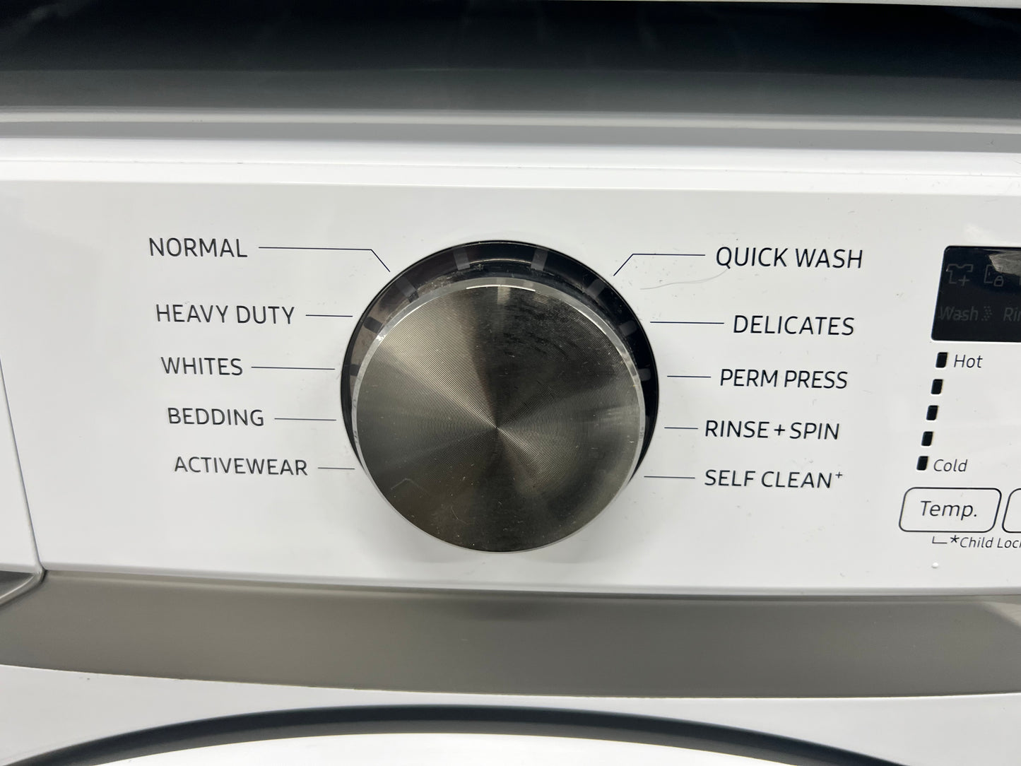 Samsung Stackable Front-Load HE 4.5 Cu. Ft. Washer and 7.5 Cu. Ft. Electric Dryer Set in White
