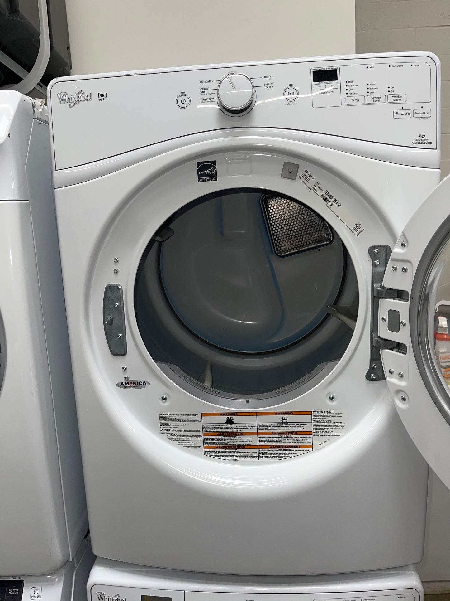 Whirlpool Duet Front-Load Washer 4.5 cu. ft. and 7.4 cu. ft. Electric Dryer Set in White