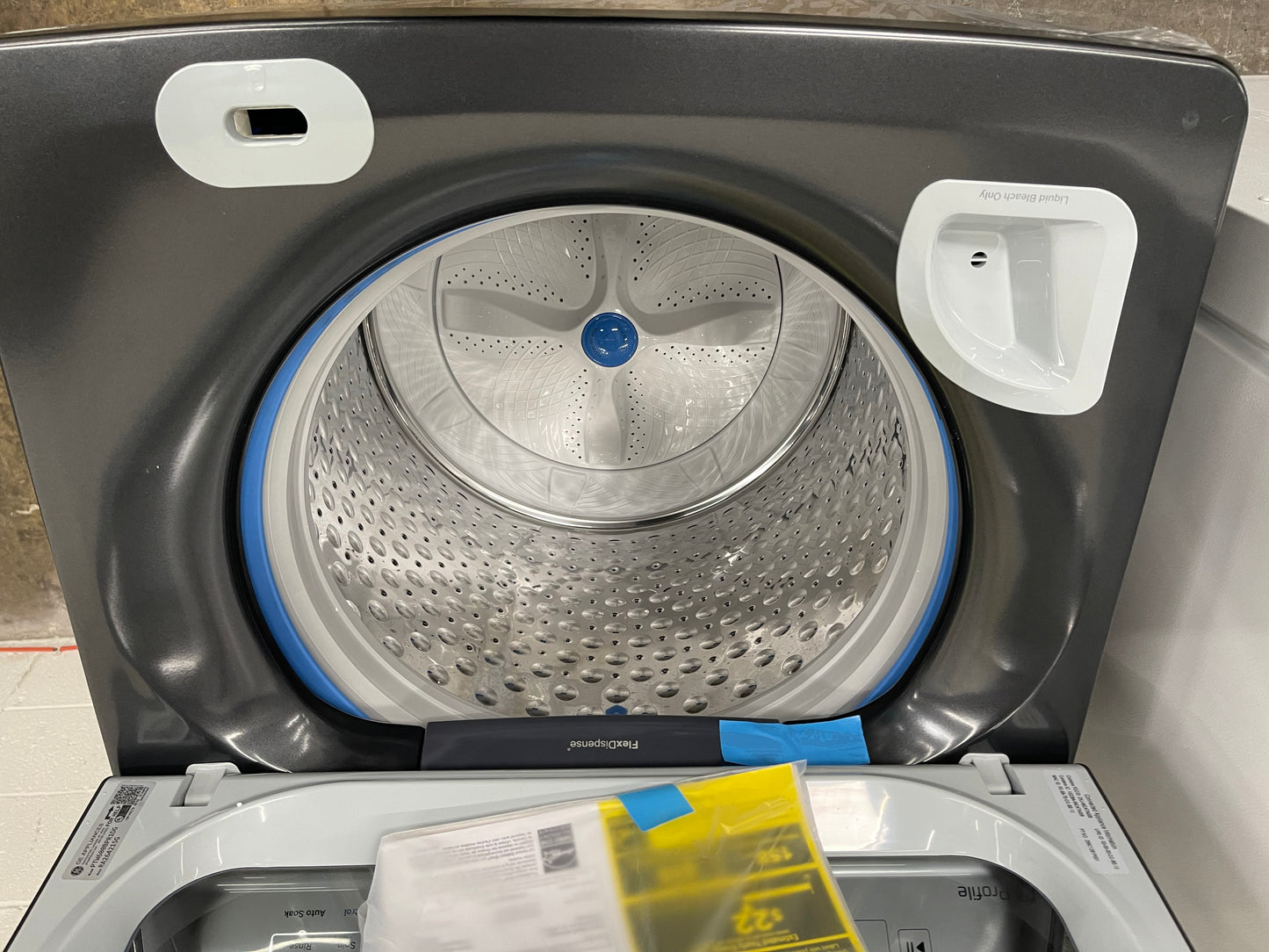 Profile 5.0 cu. ft. High-Efficiency Smart Top Load Washer in Diamond Gray with Impeller and Built-In Wi-Fi, Energy Star