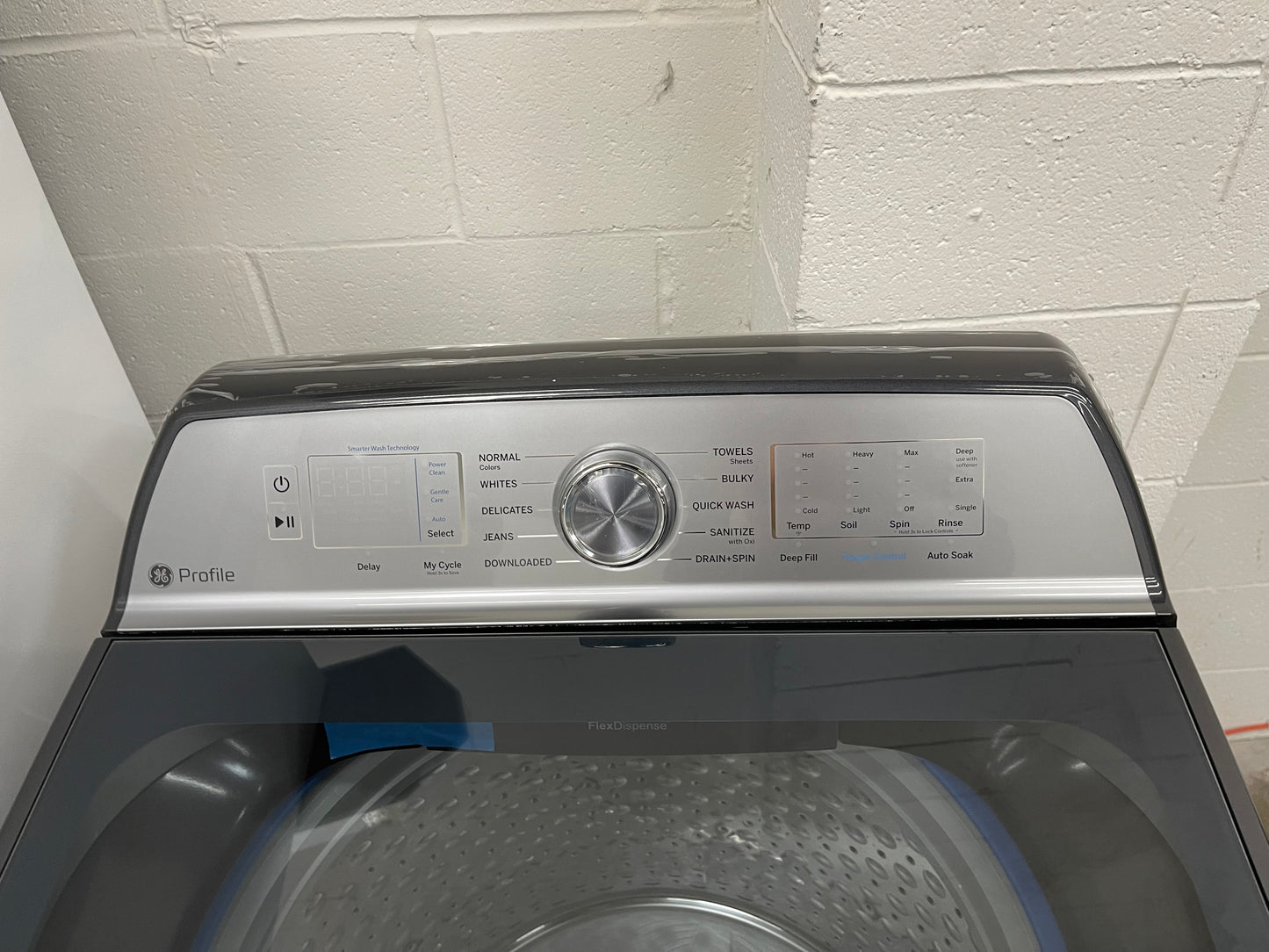 Profile 5.0 cu. ft. High-Efficiency Smart Top Load Washer in Diamond Gray with Impeller and Built-In Wi-Fi, Energy Star
