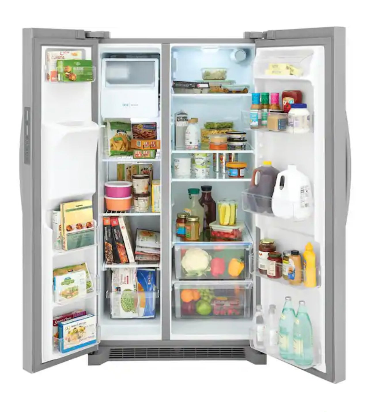 Frigidaire 25.6 cu. ft. Side by Side Refrigerator in Stainless Steel, Standard Depth