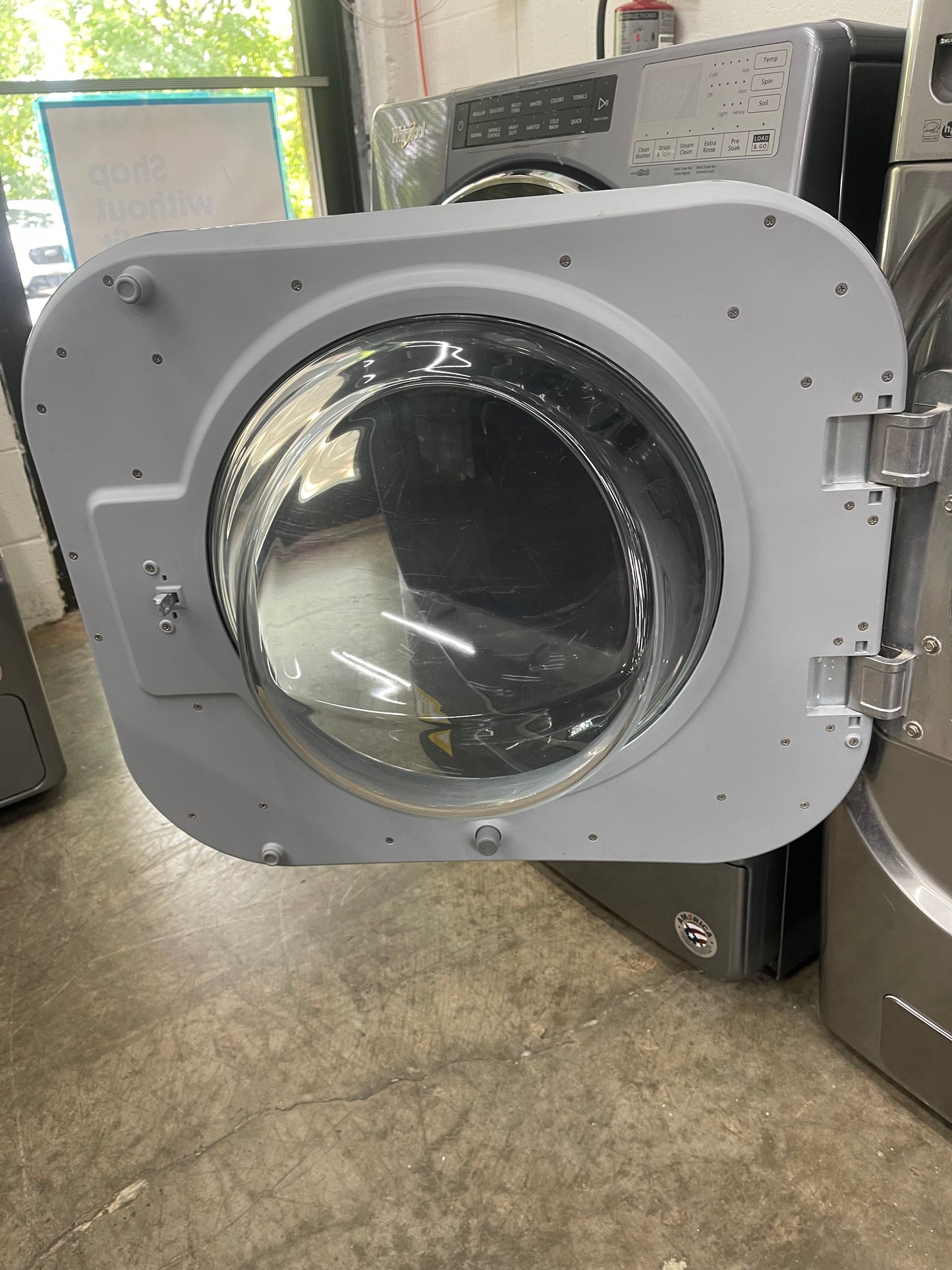 LG Mega Capacity Front Load Washer and Electric Dryer Set in Graphite Steel