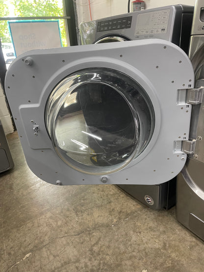 LG Mega Capacity Front Load Washer and Electric Dryer Set in Graphite Steel
