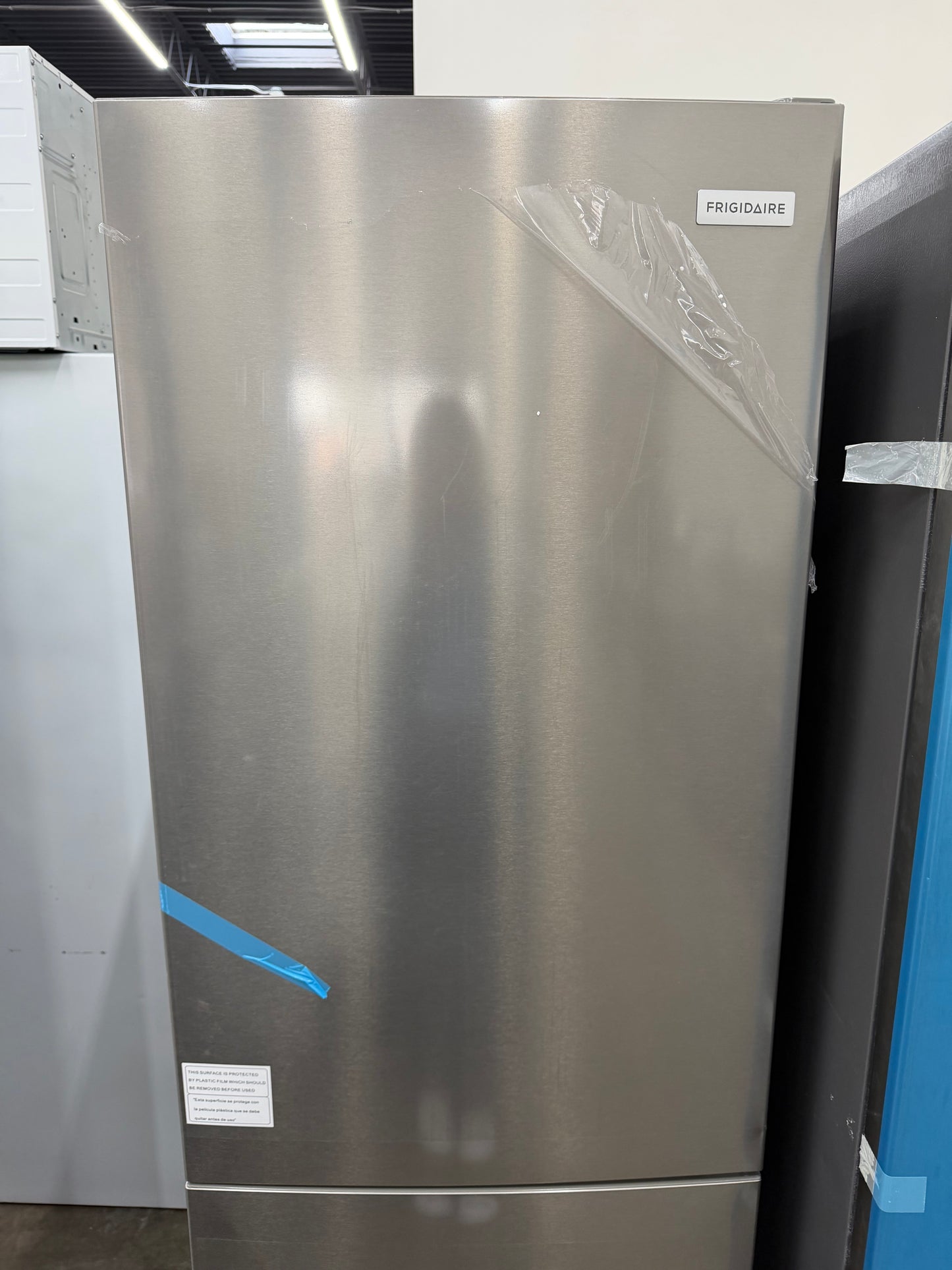Frigidaire 11.5 cu. ft. Bottom Freezer Refrigerator in Brushed Steel, Garage Ready - Model # FRBG1224AV