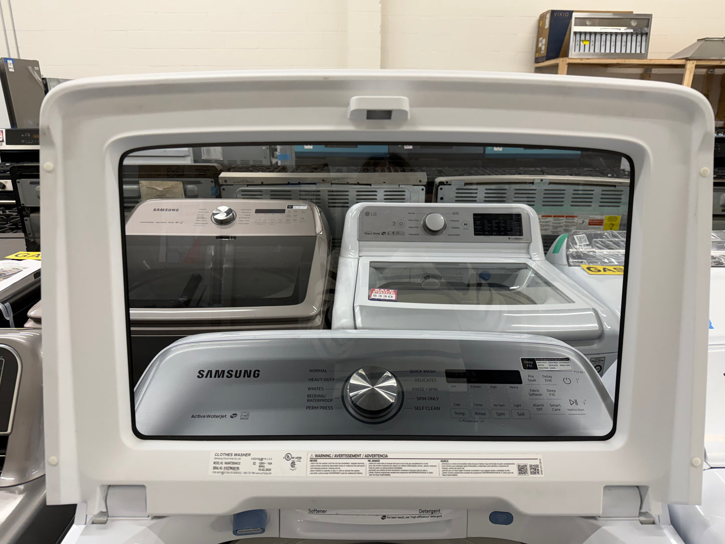 Samsung 5.4 cu. ft. Top Load Washer and 7.4 cu. ft. Electric Dryer