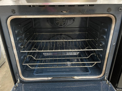 Samsung  NE58F9500SS
30 Inch Slide-In Electric Range with 5 Radiant Elements, 5.8 cu. ft. Oven Capacity, Dual Convection Cooking, Self Clean with Steam and Temperature Probe