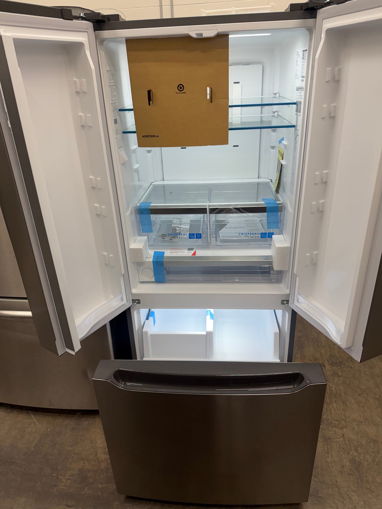 Frigidaire Gallery 30 Inch Wide 20.0 Cu. Ft. Standard-Depth French Door Refrigerator-Model #GRFN2023AF