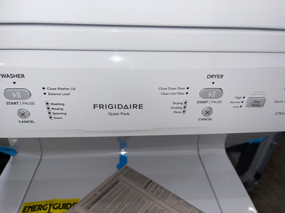 Frigidaire 27 Inch Washer and Electric Dryer Stacked Laundry Center-Model #FLCE7522AW