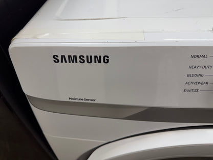 Samsung  DVG45T6000W
27 Inch Gas Dryer with 7.5 cu. ft. Capacity, 10 Dry Cycles, 5 Temperature Settings, Wrinkle Prevent, Smart Care, Sensor Dry Moisture Sensor and ADA Compliant