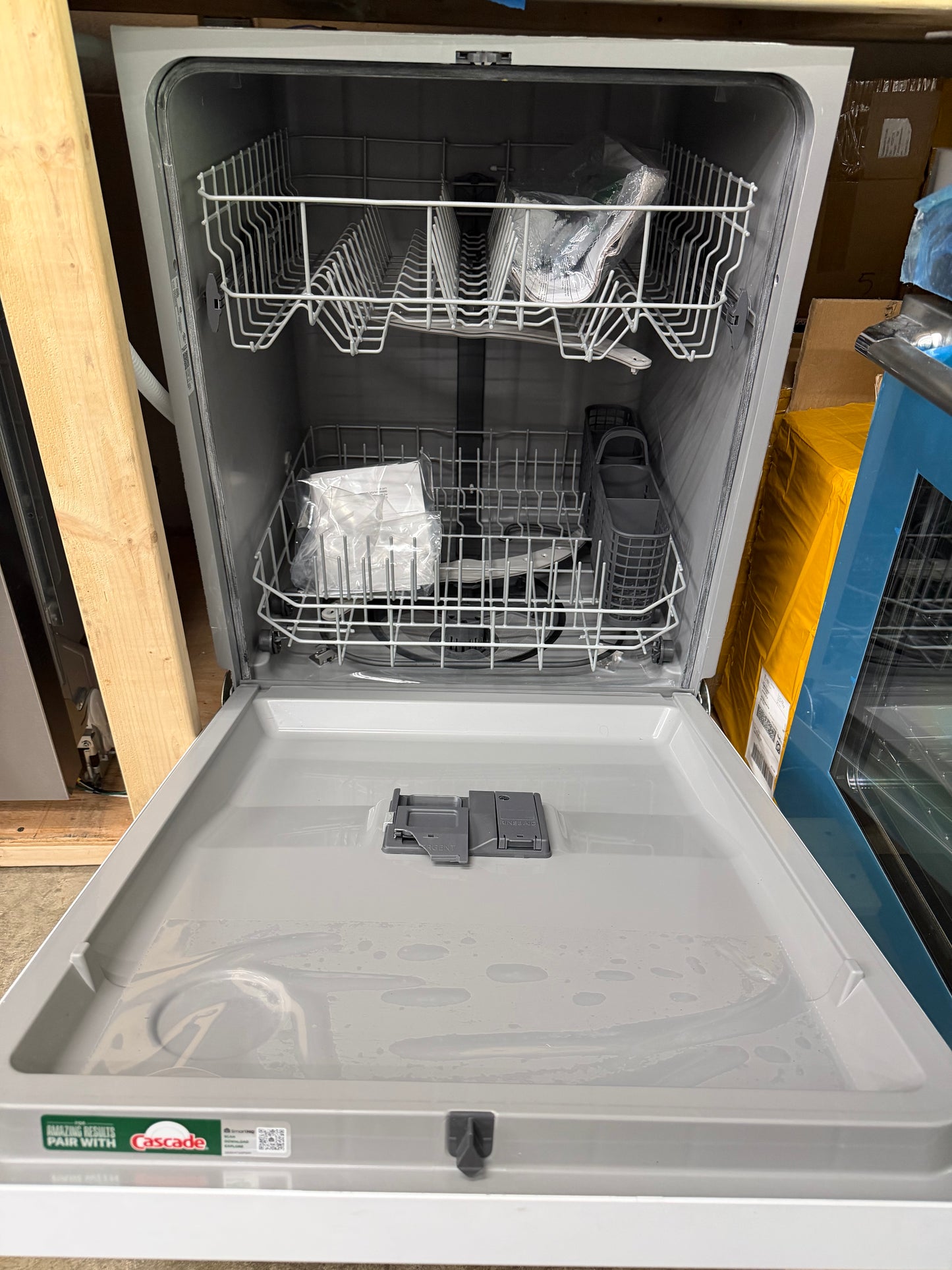 Hotpoint 24 in. Built-In Tall Tub Front Control Dishwasher with One Button in White
